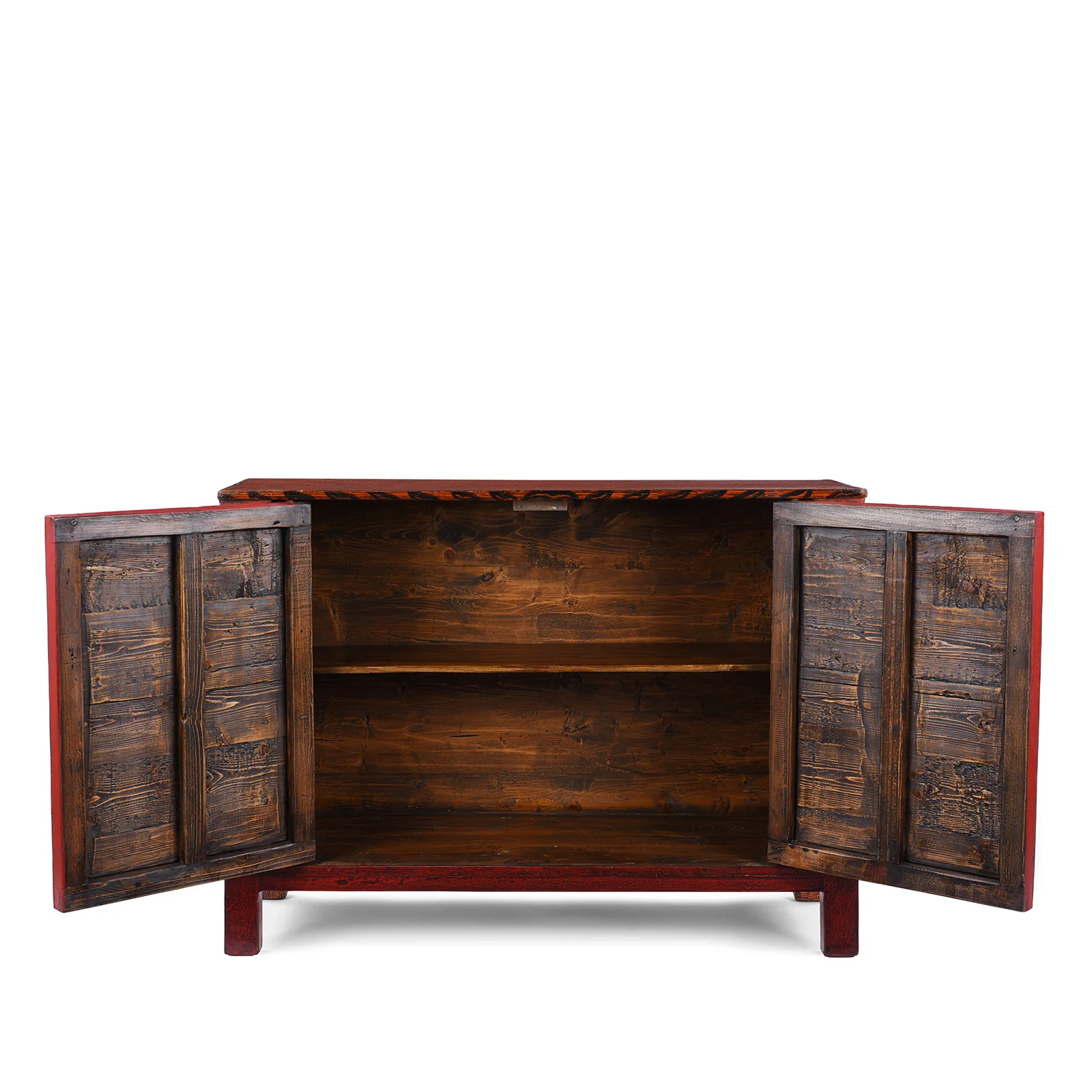 Painted Tiger Cabinet From Qinghai - 19th Century - Image 4
