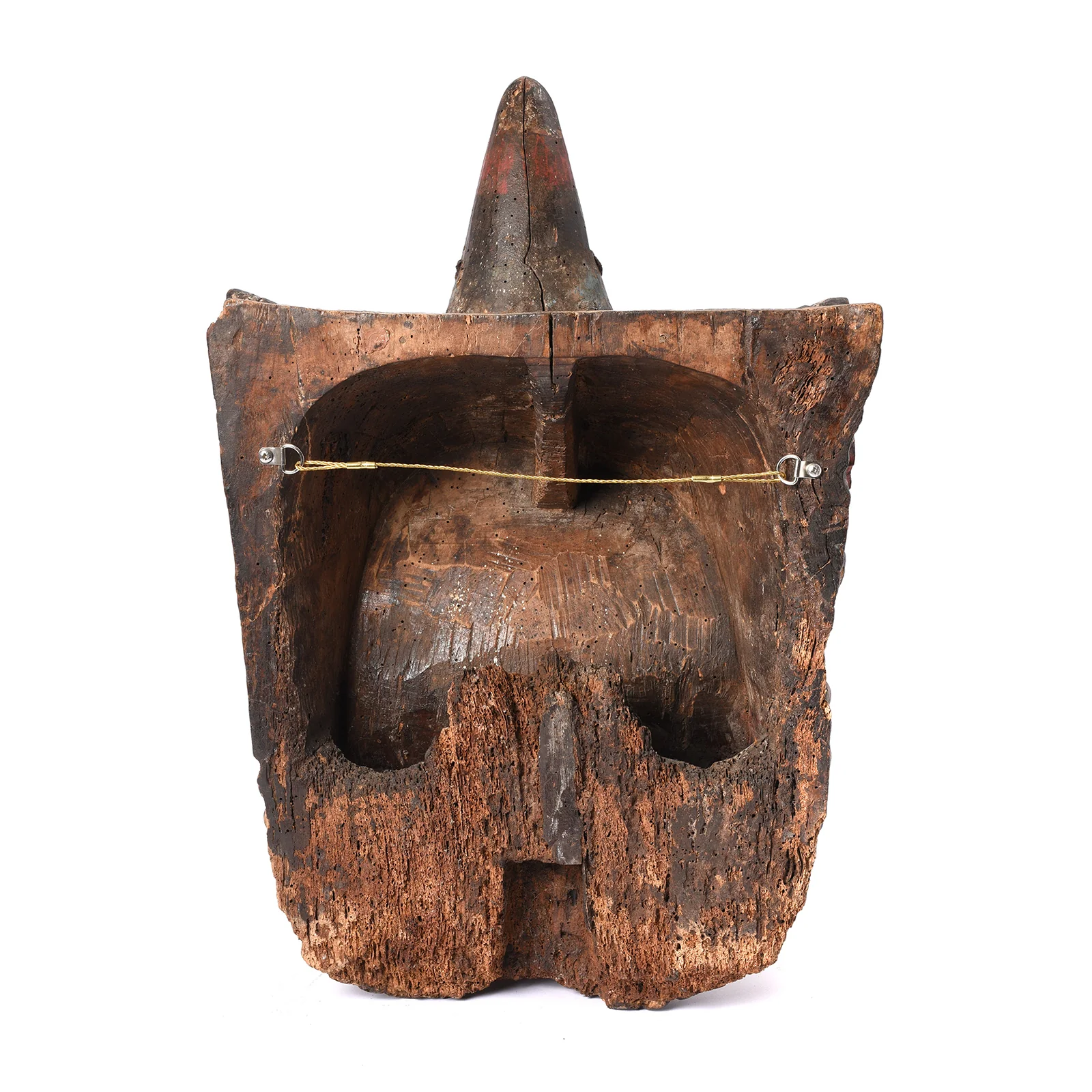 Polychrome Tiger/Lion Nuo Mask From Shanxi - 19thC - Image 4