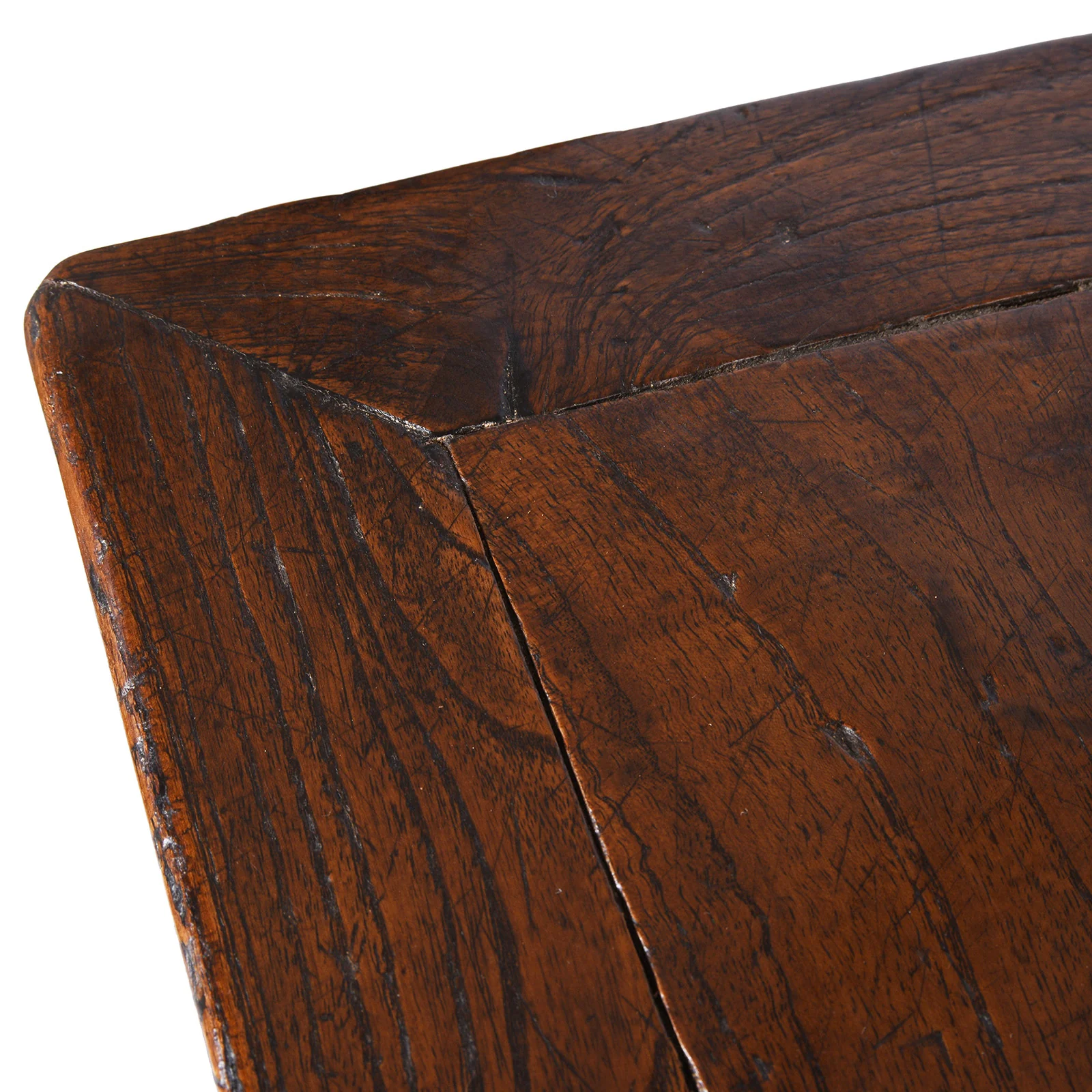 Red Elm Square Side Table From Jiangsu - 19th Century - Image 6