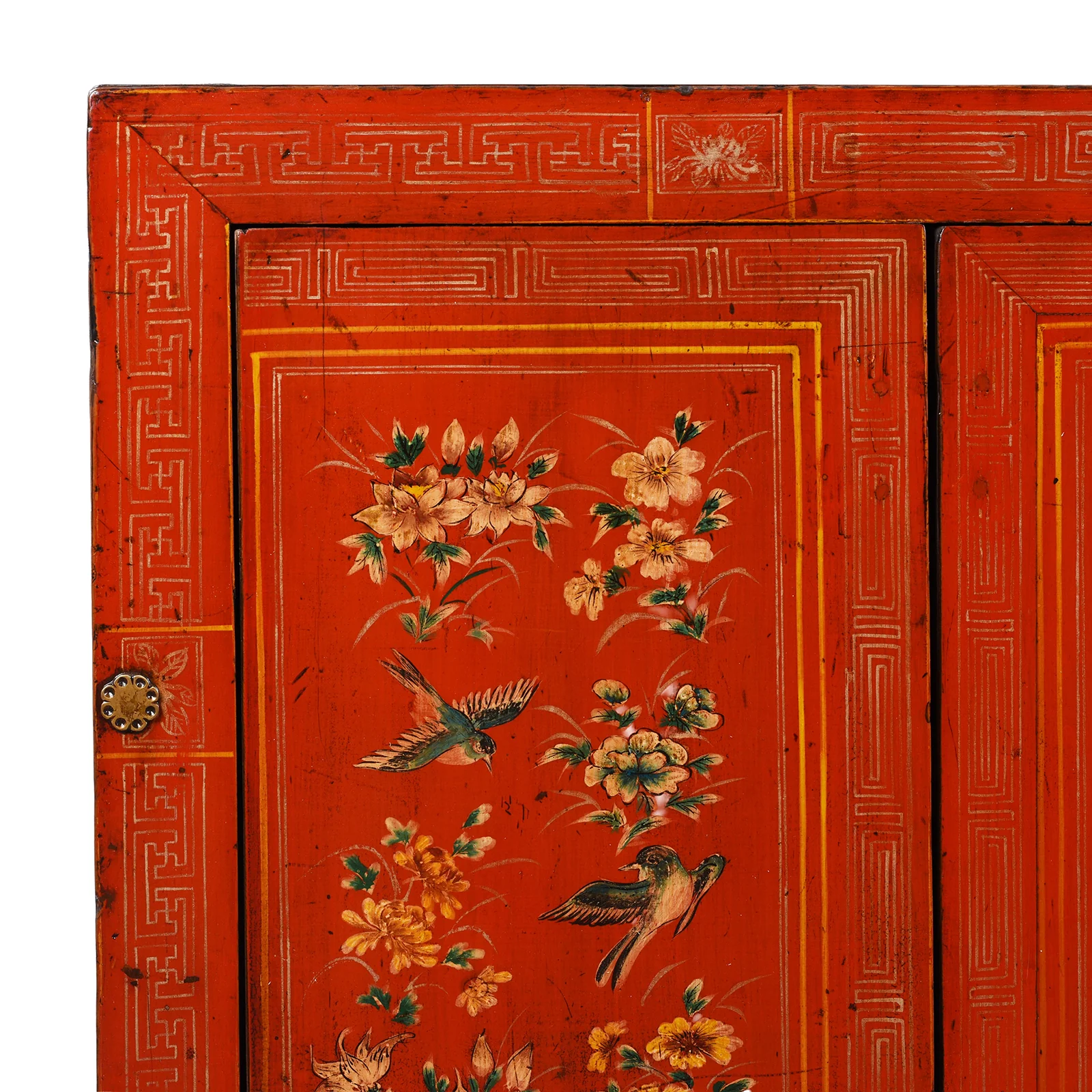 Red Lacquer Dongbei Sideboard - Ca 1920 - Image 2