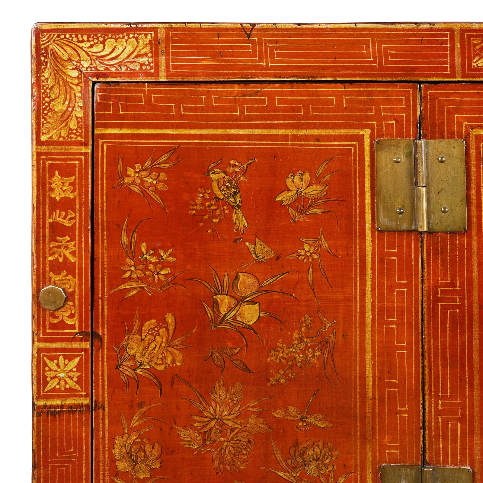 Red Lacquer Dongbei Sideboard - Ca 1920 - Image 2