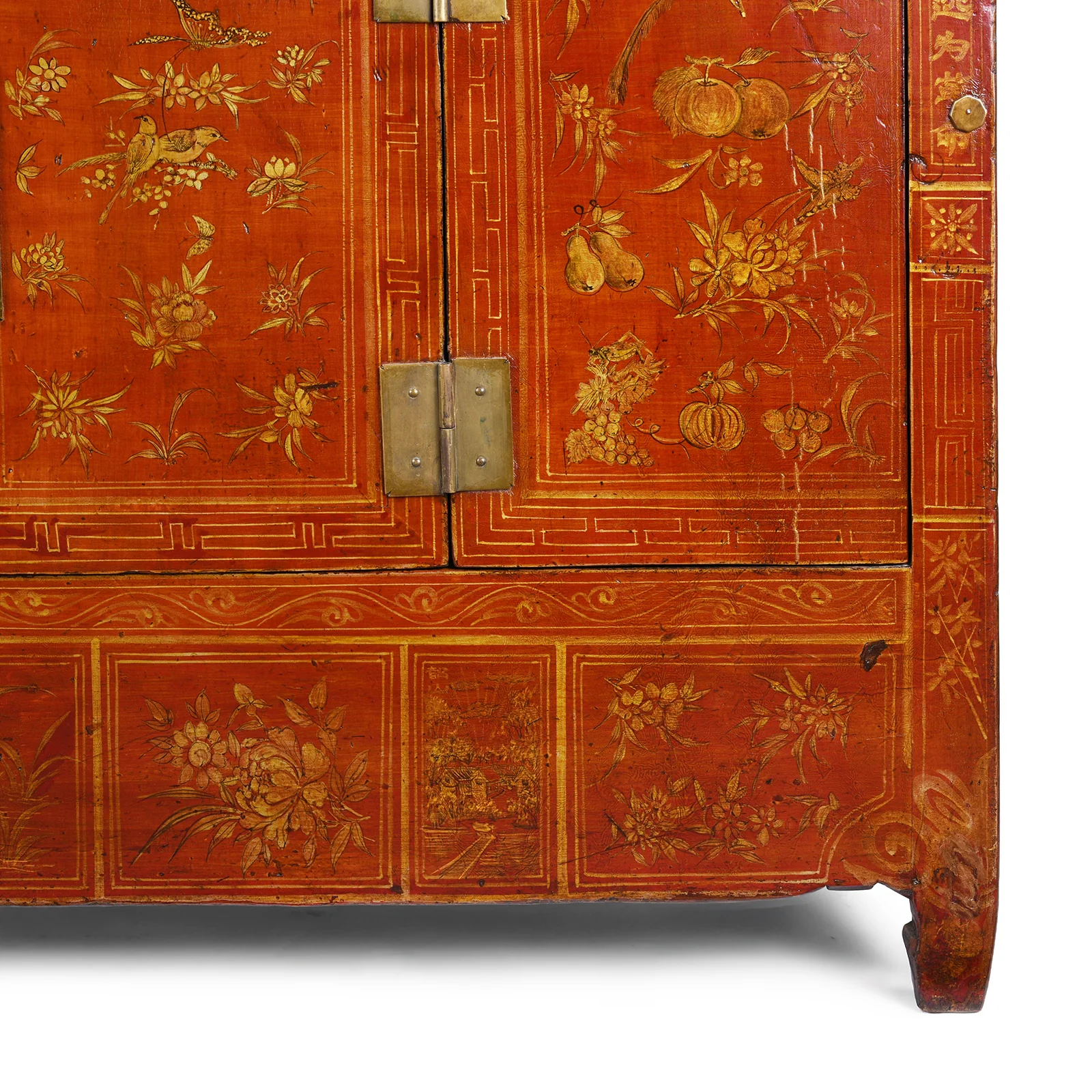 Red Lacquer Dongbei Sideboard - Ca 1920 - Image 6