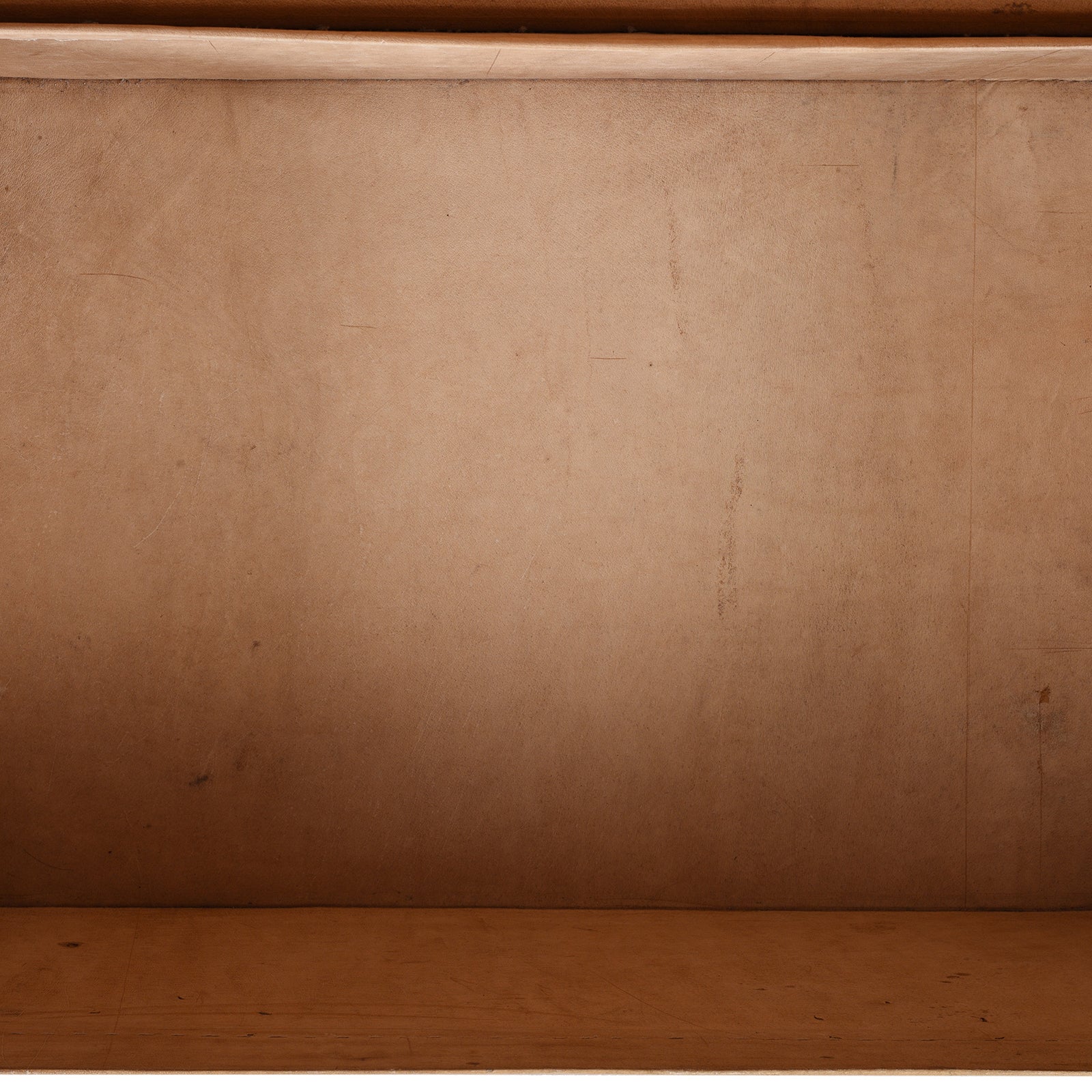 Tan Leather Trunk From Shanghai - Ca 1900 - Image 6