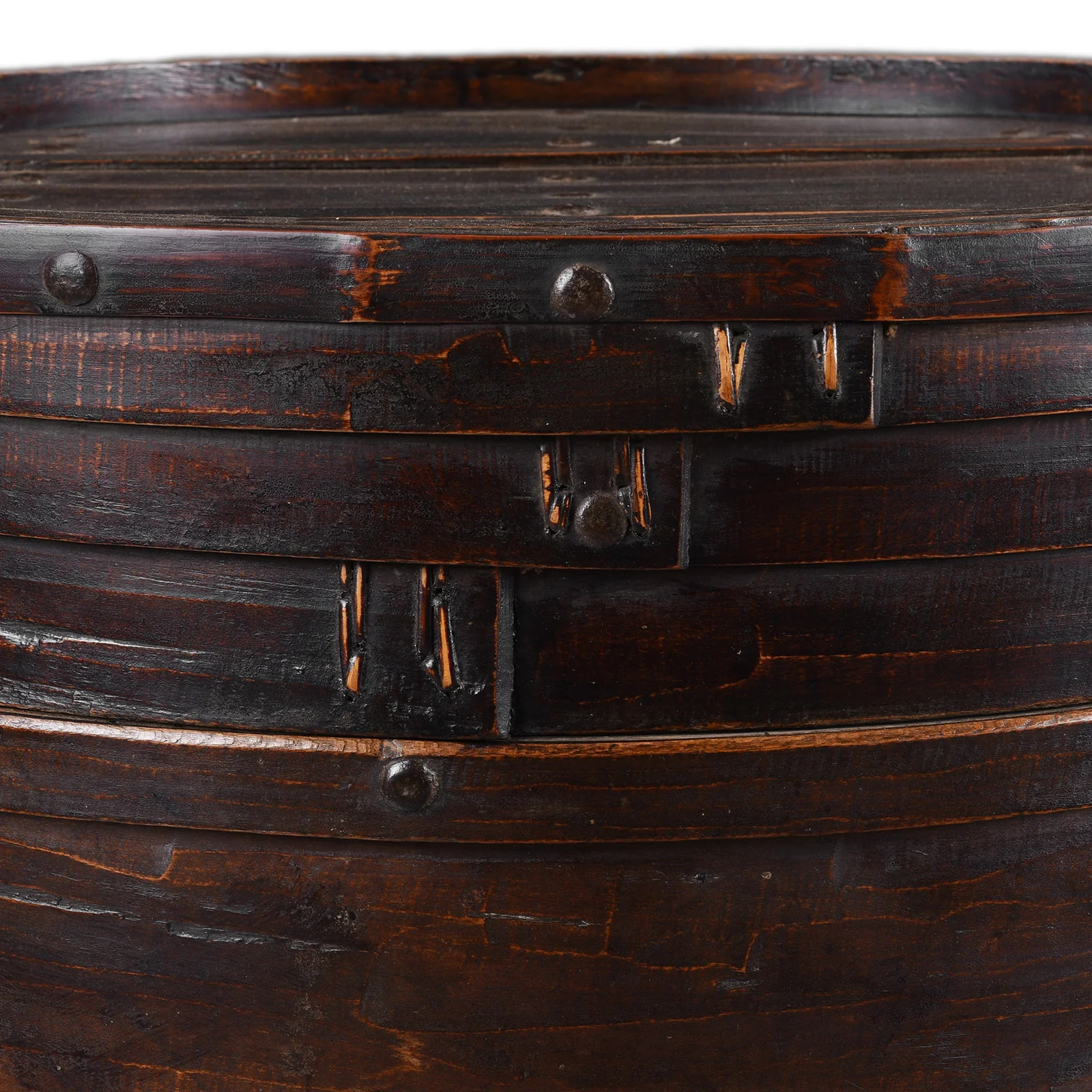 Painted Willow Food Container From Shanxi - 19th Century - Image 8