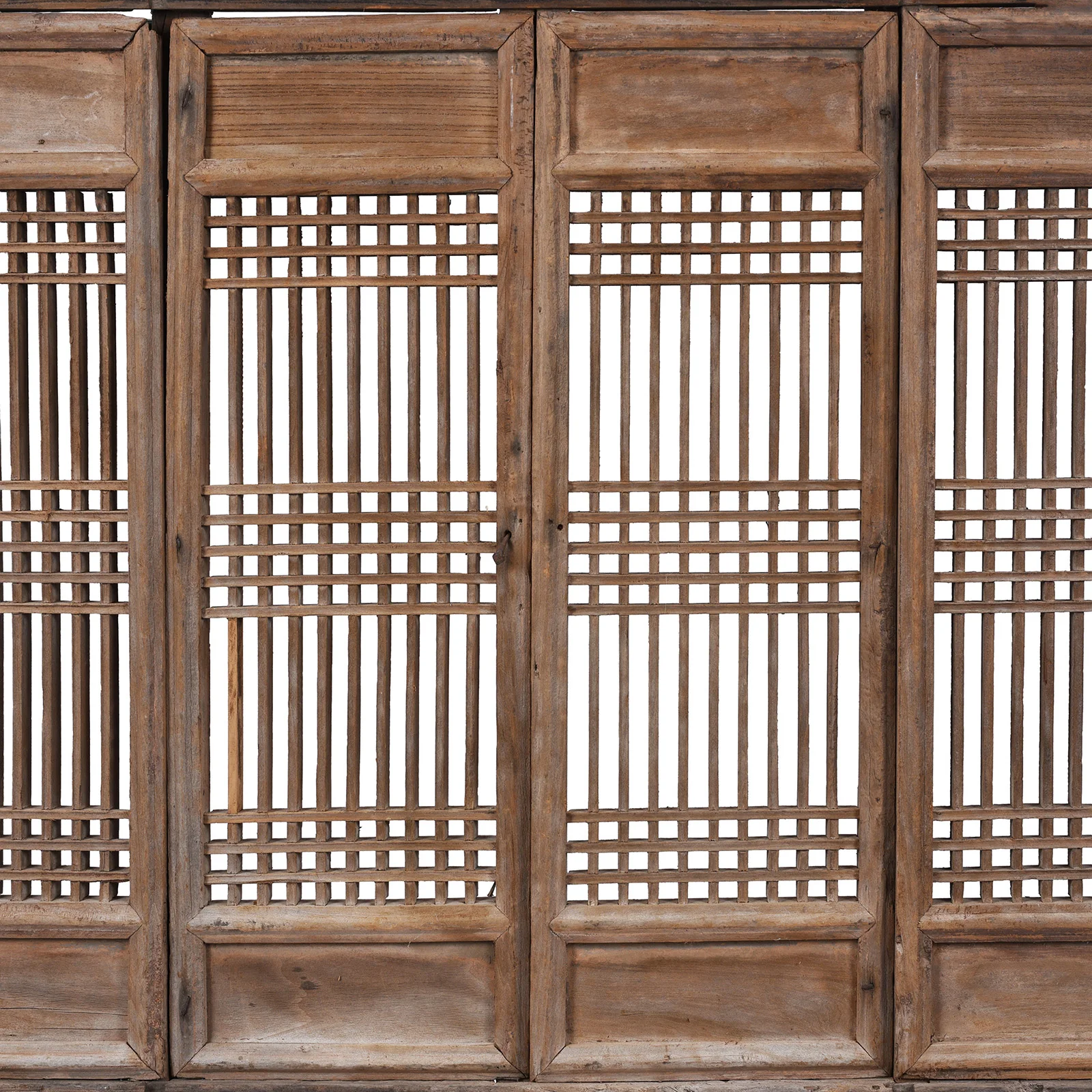 Old Yumu Window Shutter & Frame (Set Of 4) - 19th Century - Image 2