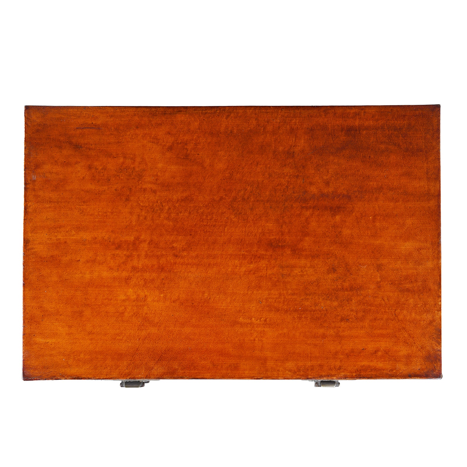 Tan Leather Trunk From Shanghai - Ca 1900 - Image 6