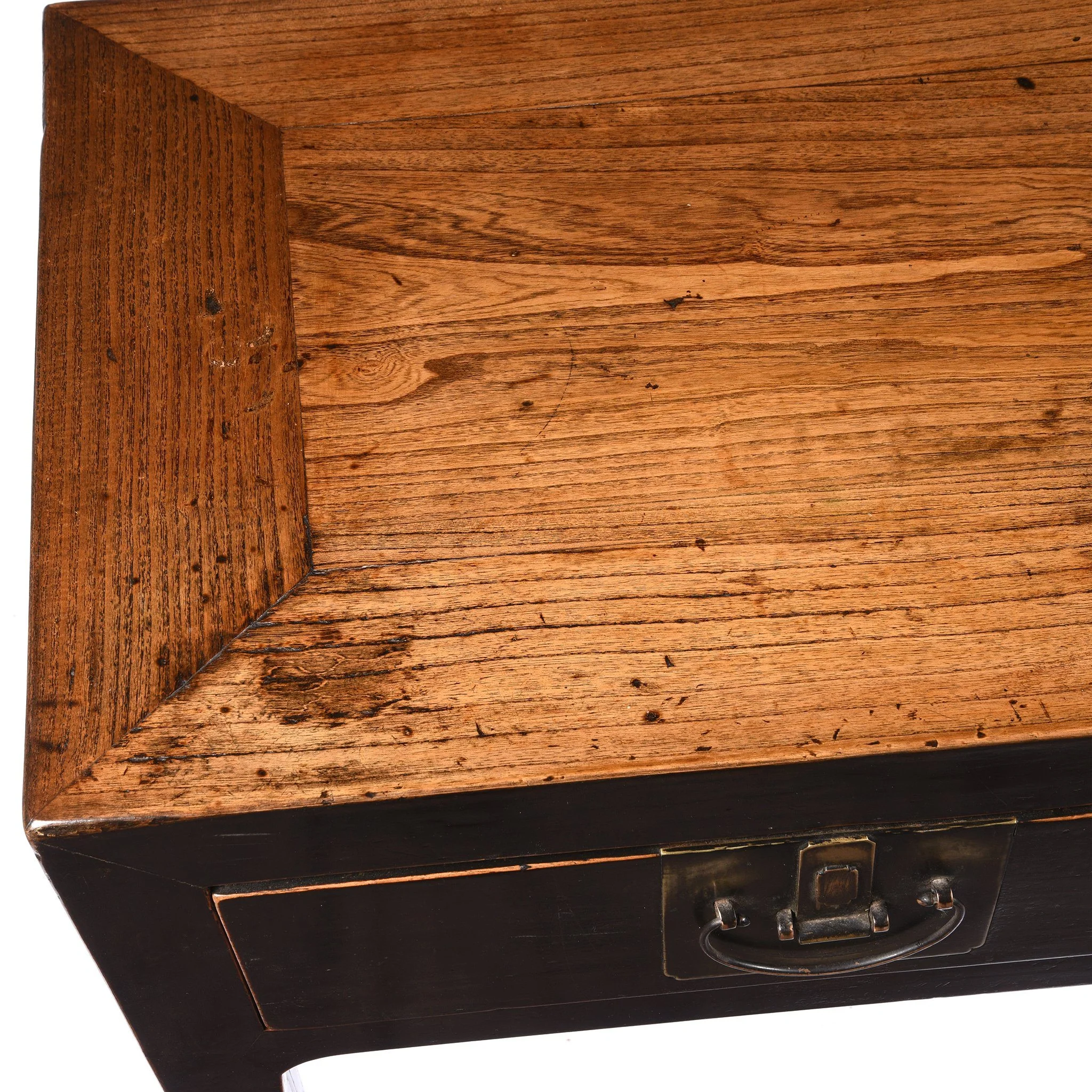 3 Drawer Console Table With Dark Lacquer - 19thC - Image 5
