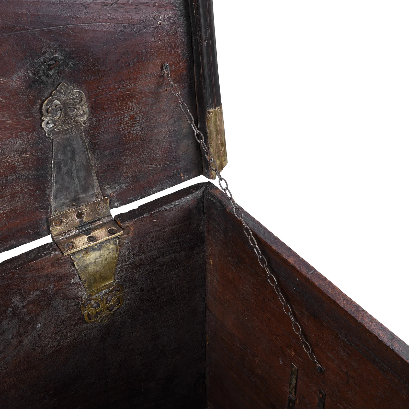 Dutch Colonial Ceylonese Teak & Brass Chest - 18th Century - Image 7