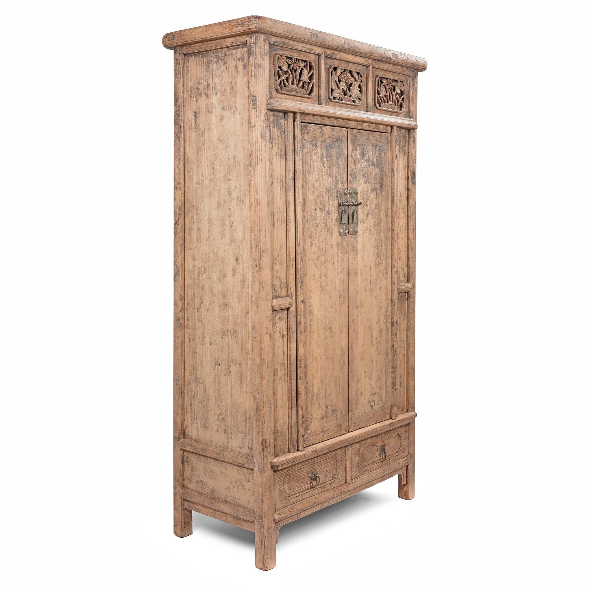Provincial Elm Chinese Cabinet From Shanxi - 19thC - Image 3