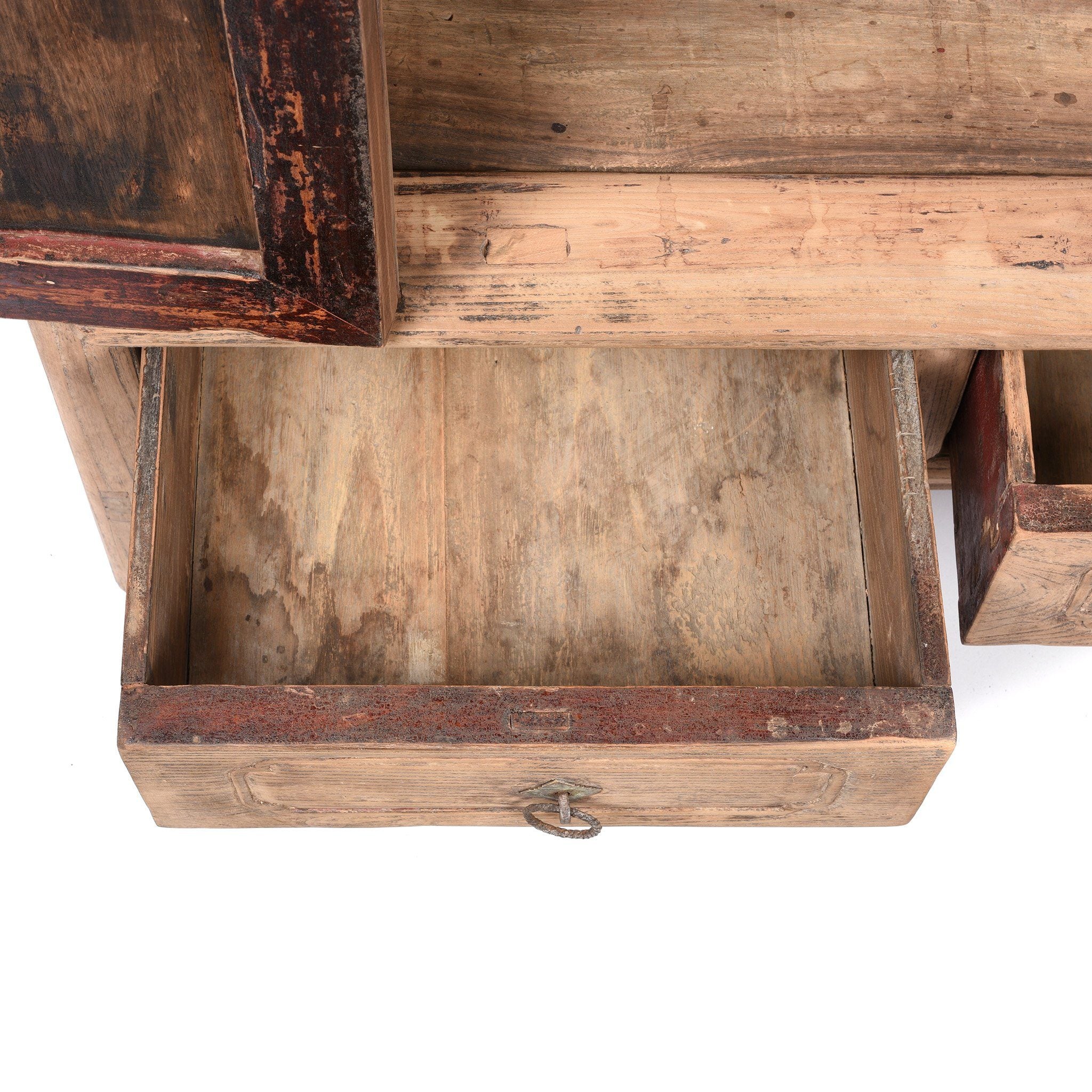 Provincial Elm Chinese Cabinet From Shanxi - 19thC - Image 7