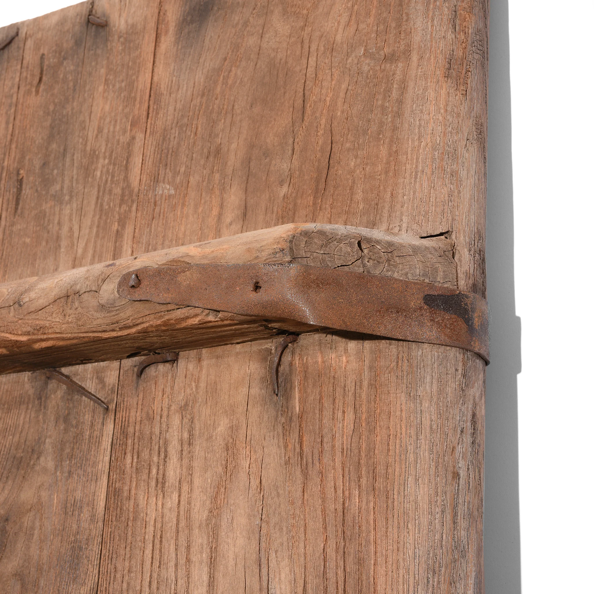 Iron Bound Elm Doors From Shanxi Province - 19thC - Image 10