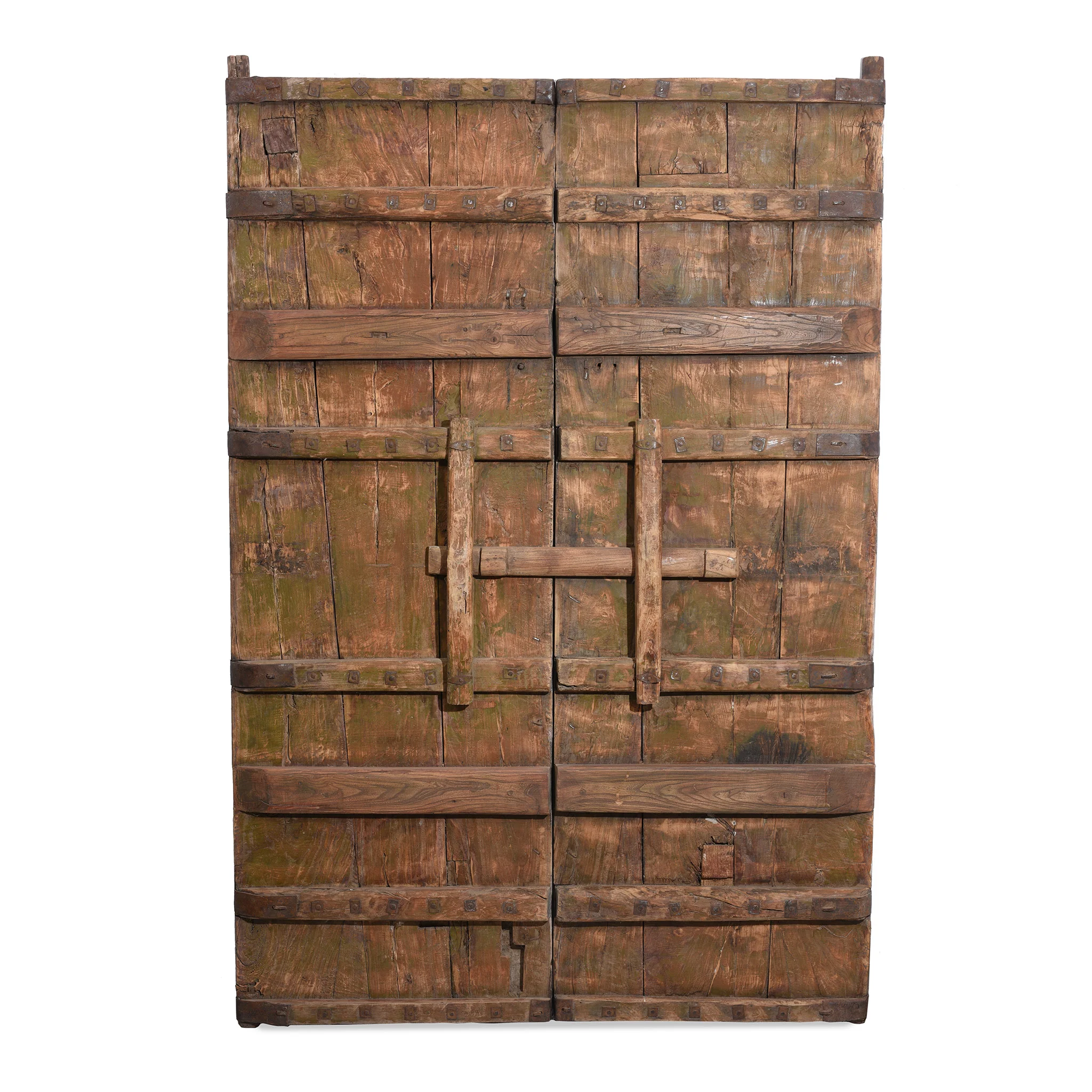 Iron Bound Elm Doors From Shanxi Province - 19thC - Image 9