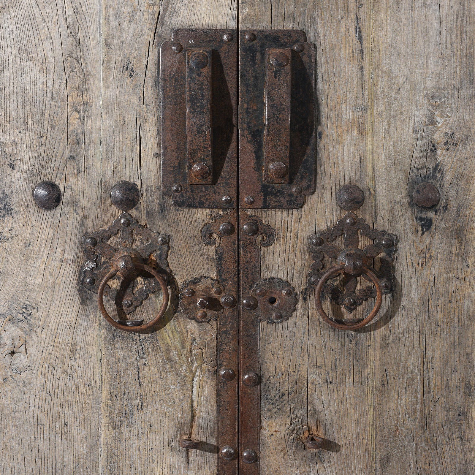 Bleached Elm Doors From Shanxi - 19th Century - Image 3