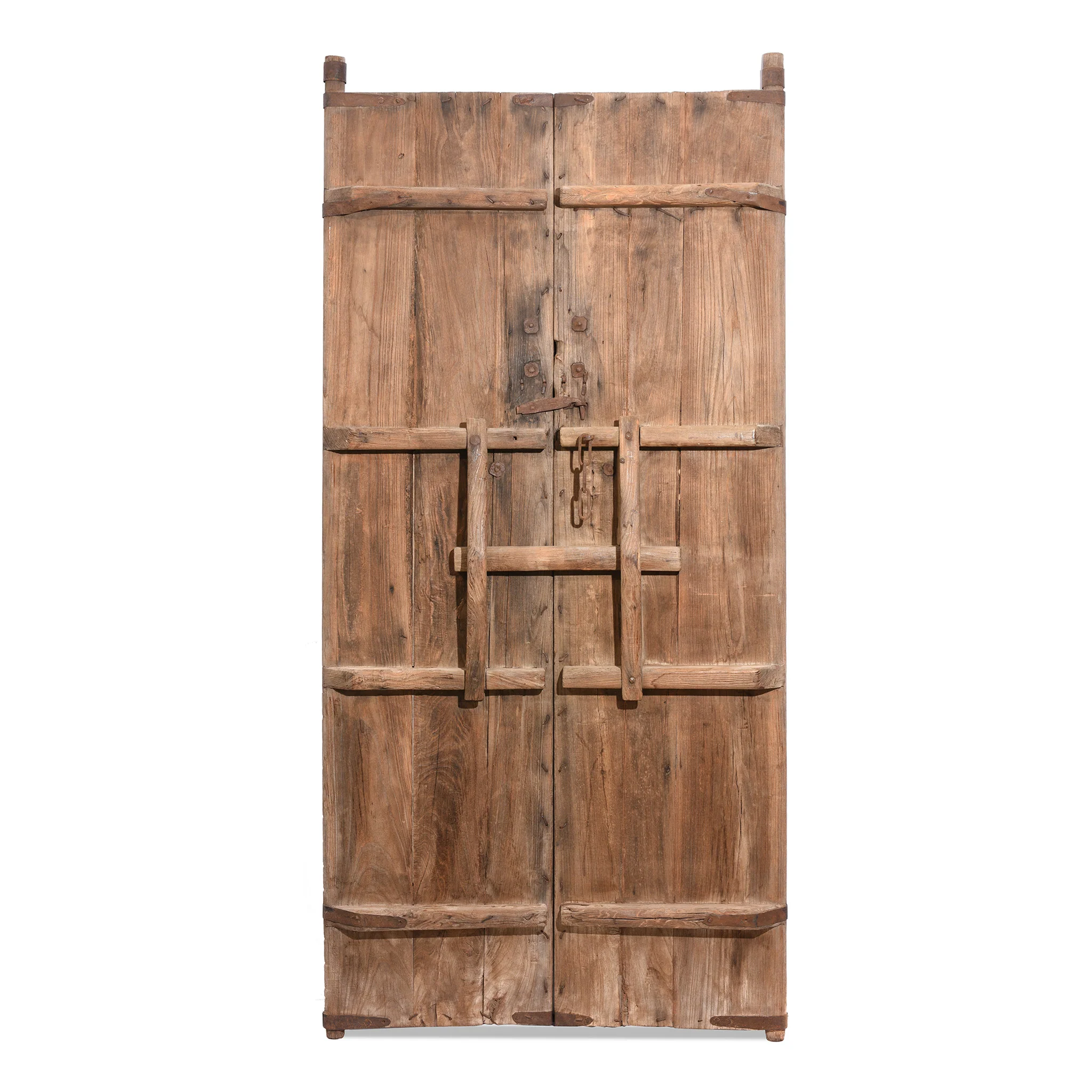 Iron Bound Elm Doors From Shanxi Province - 19thC - Image 7