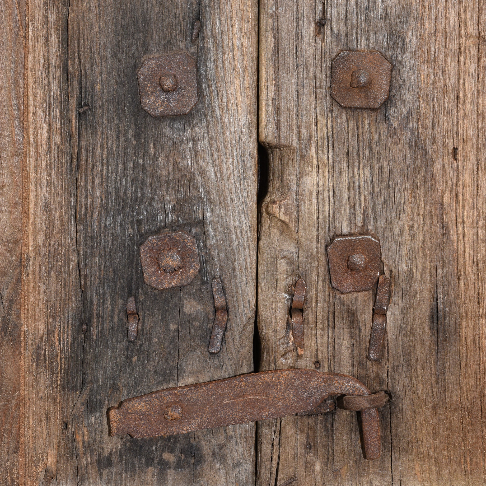 Iron Bound Elm Doors From Shanxi Province - 19thC - Image 9