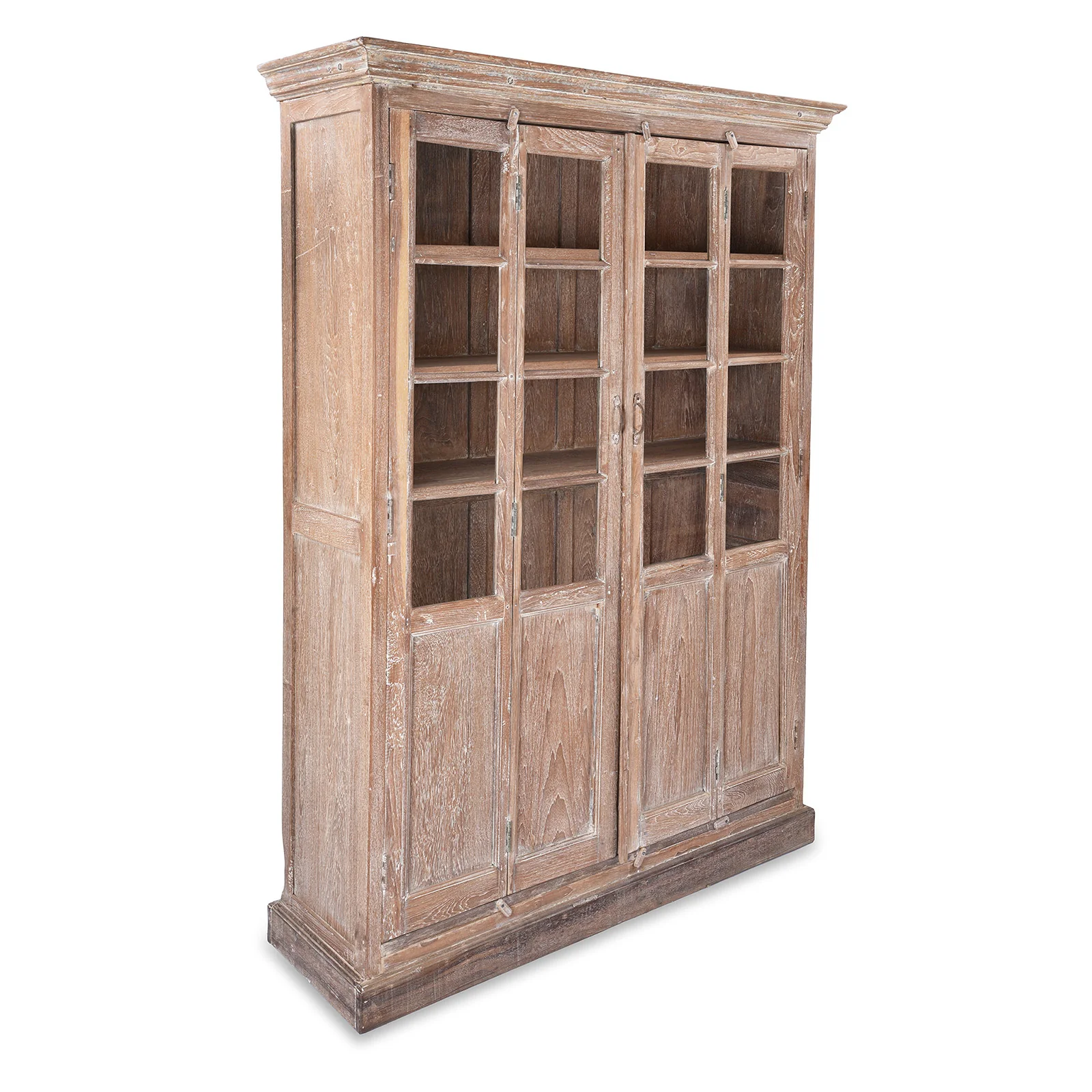 Glazed Teak Indian Kitchen Cabinet - Ca 1920's - Image 4