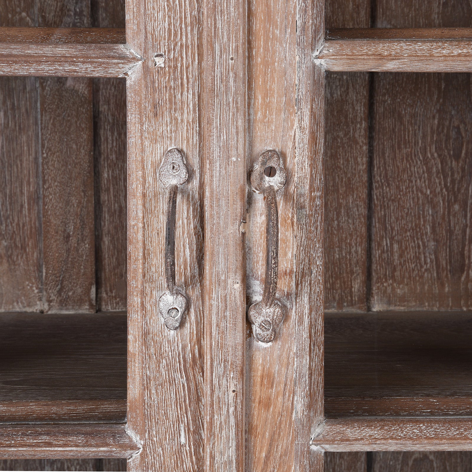 Glazed Teak Indian Kitchen Cabinet - Ca 1920's - Image 7