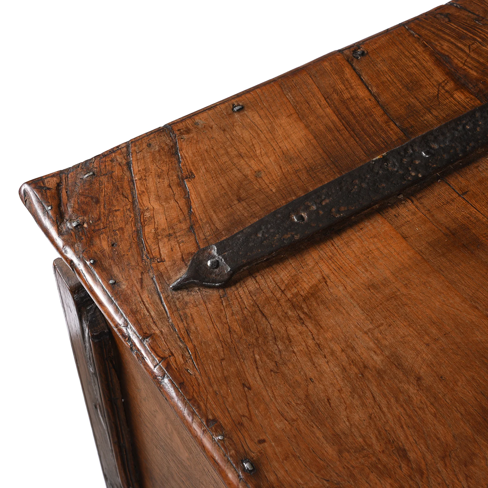 Iron Bound Teak Merchant Chest From Goa - 19th Century - Image 11