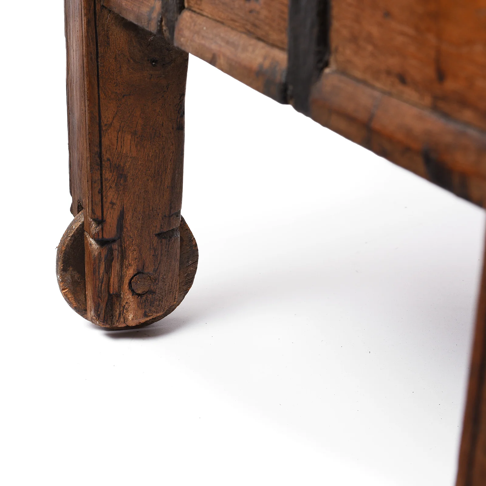 Iron Bound Teak Merchant Chest From Goa - 19th Century - Image 14