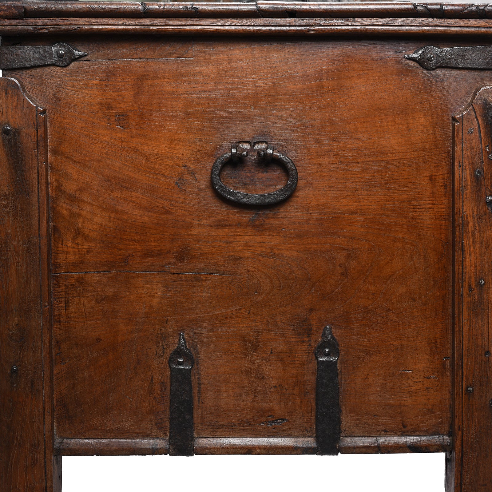 Iron Bound Teak Merchant Chest From Goa - 19th Century - Image 15