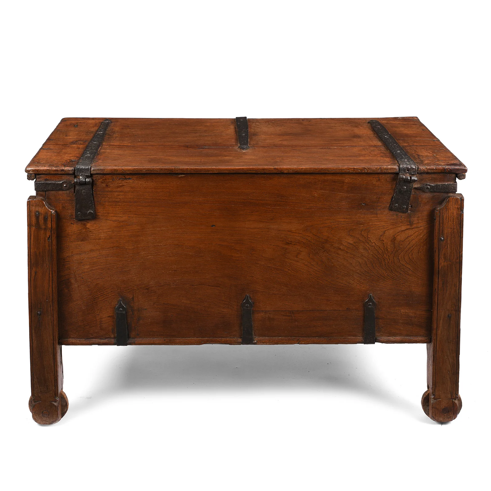 Iron Bound Teak Merchant Chest From Goa - 19th Century - Image 17