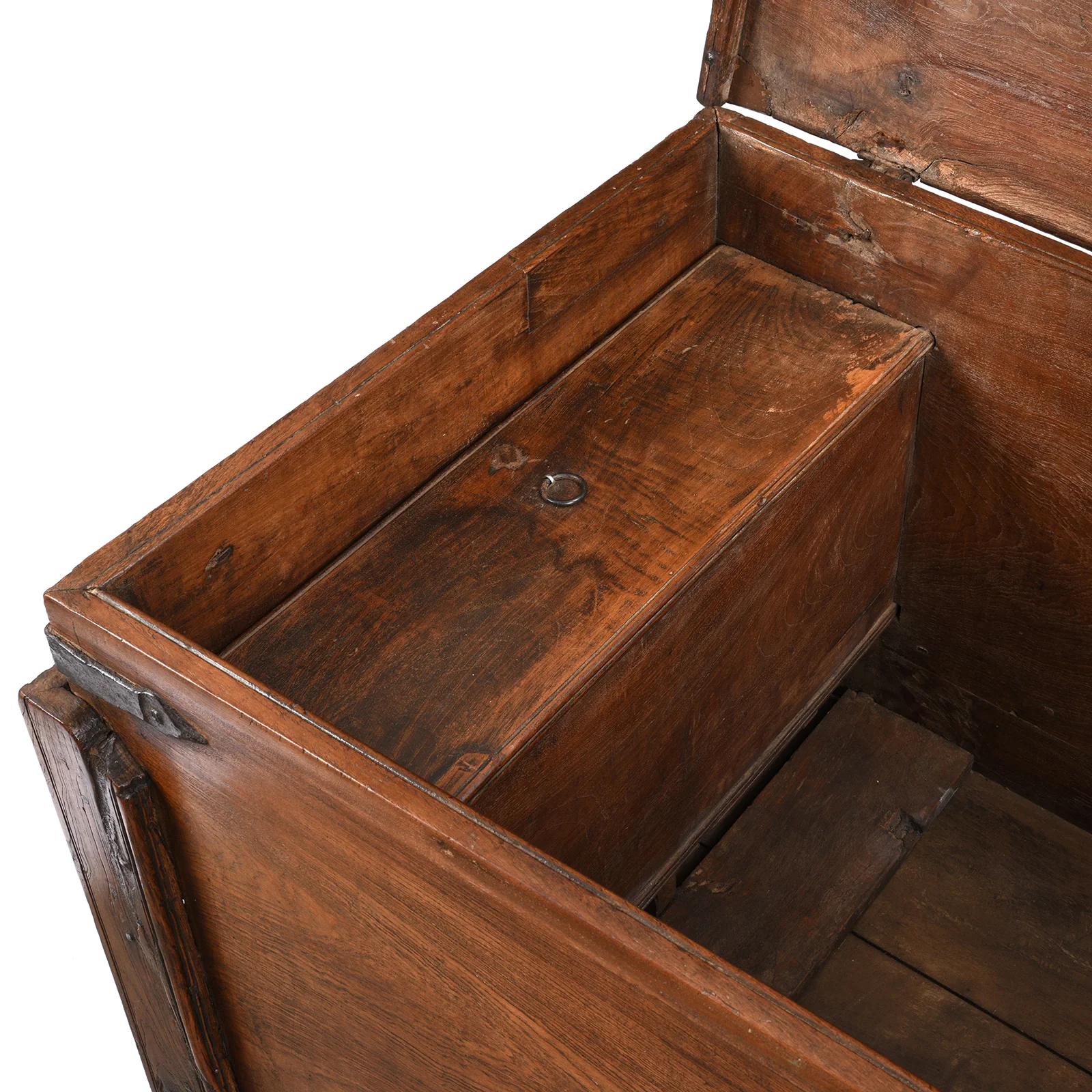 Iron Bound Teak Merchant Chest From Goa - 19th Century - Image 5