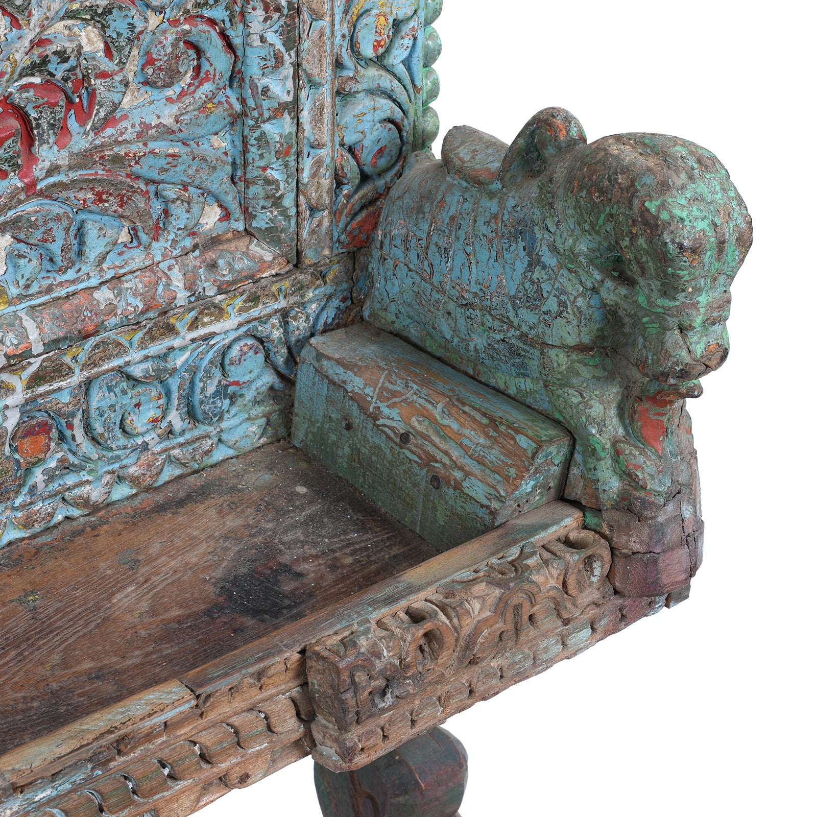 Painted Majus Dowry Chest From Saurashtra - 19th Century - Image 11