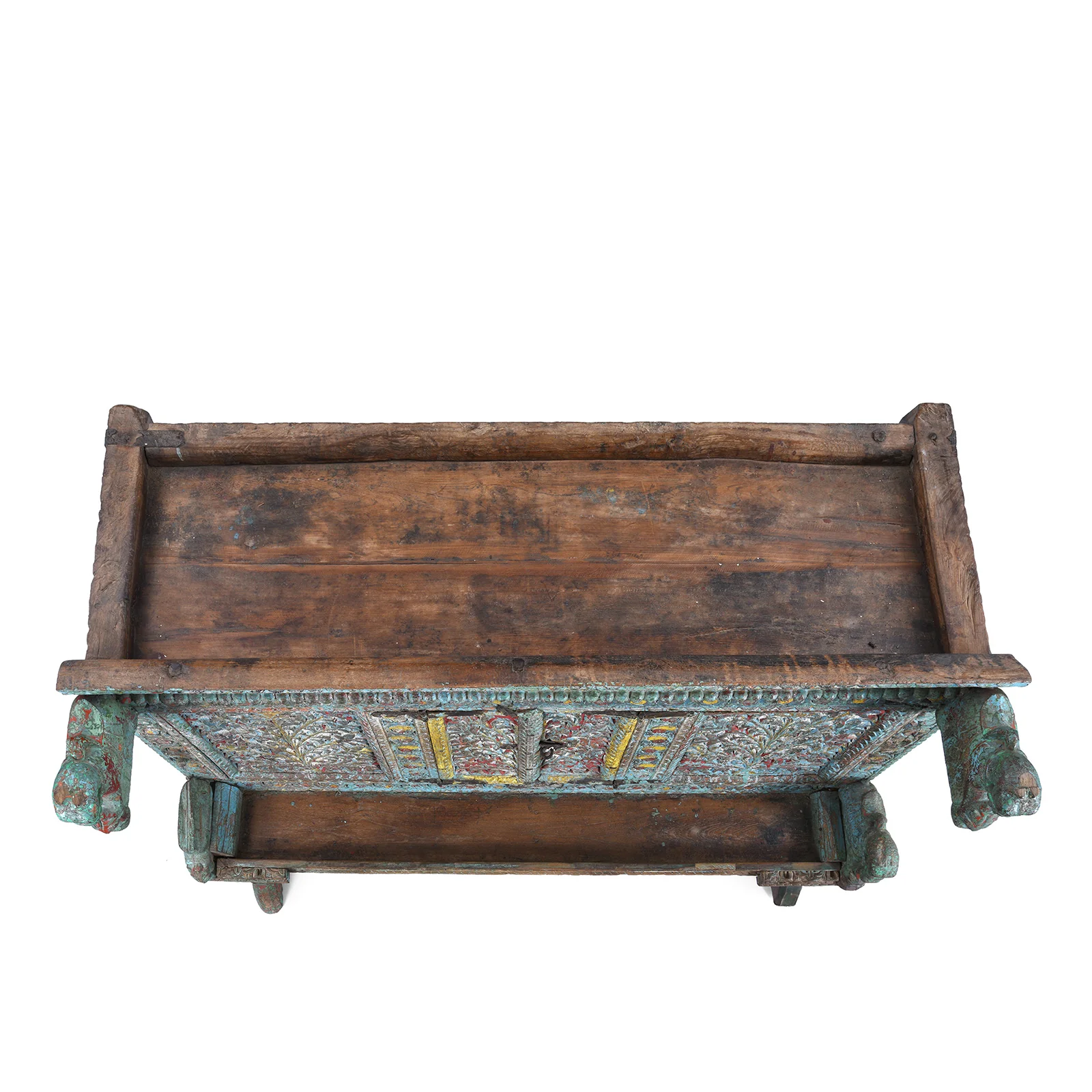 Painted Majus Dowry Chest From Saurashtra - 19th Century - Image 13