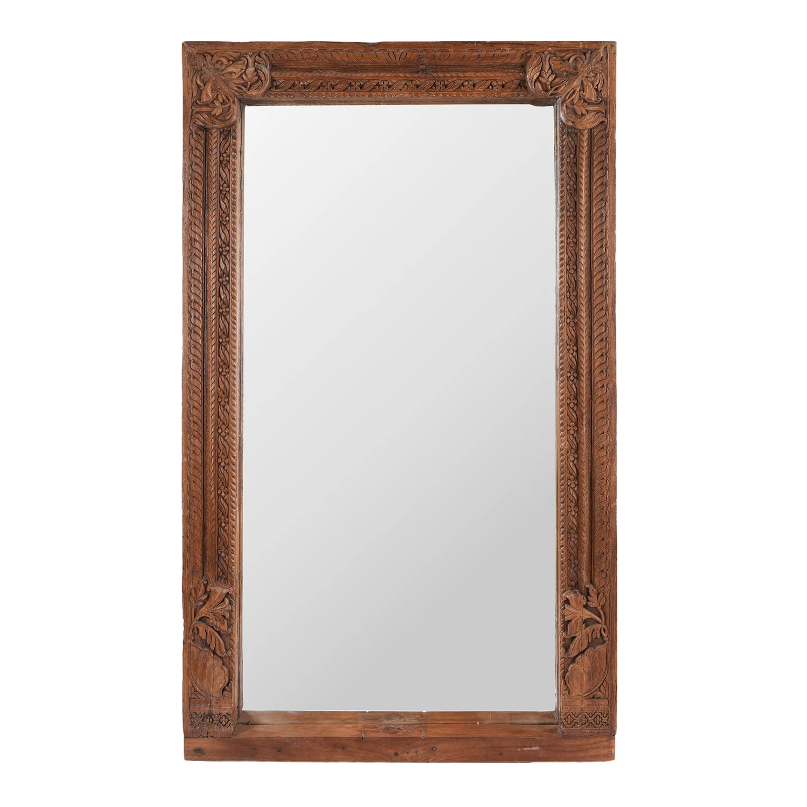 Full Length Wall Mirror From Andhra Pradesh - 19th Century