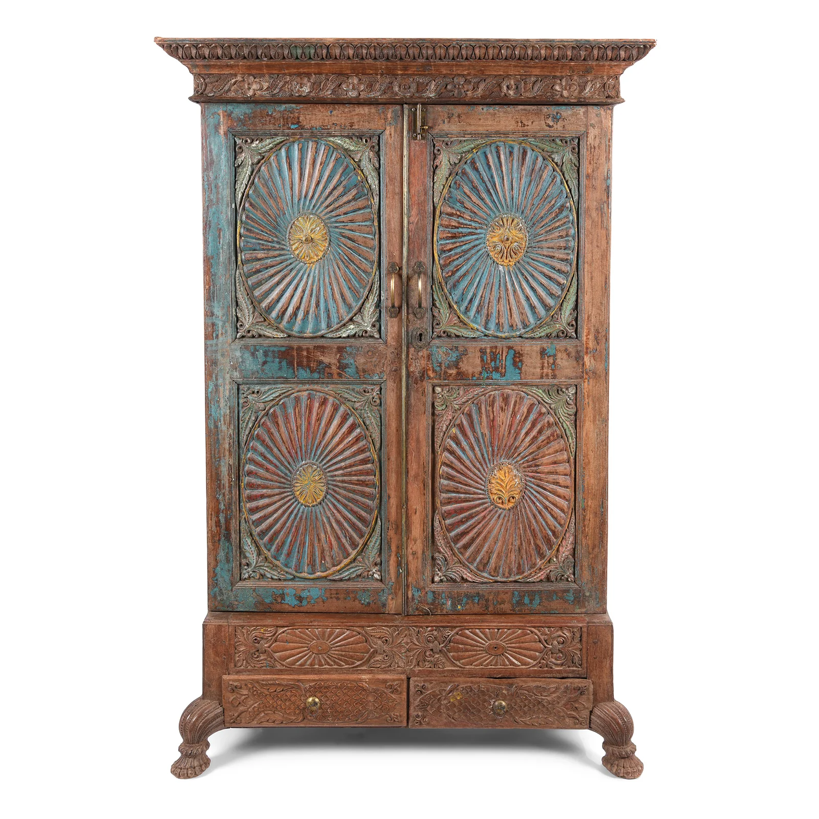 Indian Almirah Cabinet From Gujarat - 19thC
