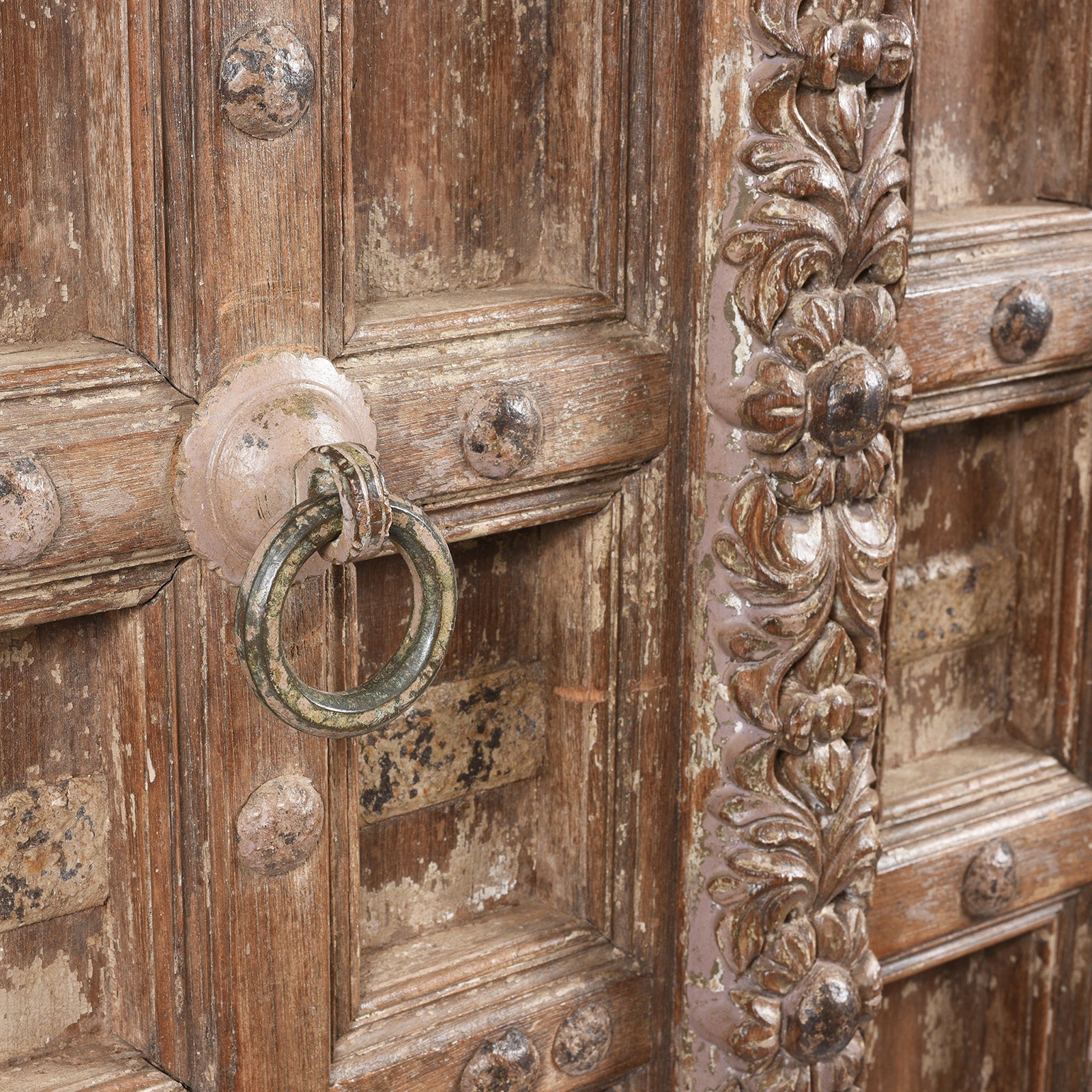 Carved Indian Teak Door From Kutch - 19th Century - Image 4