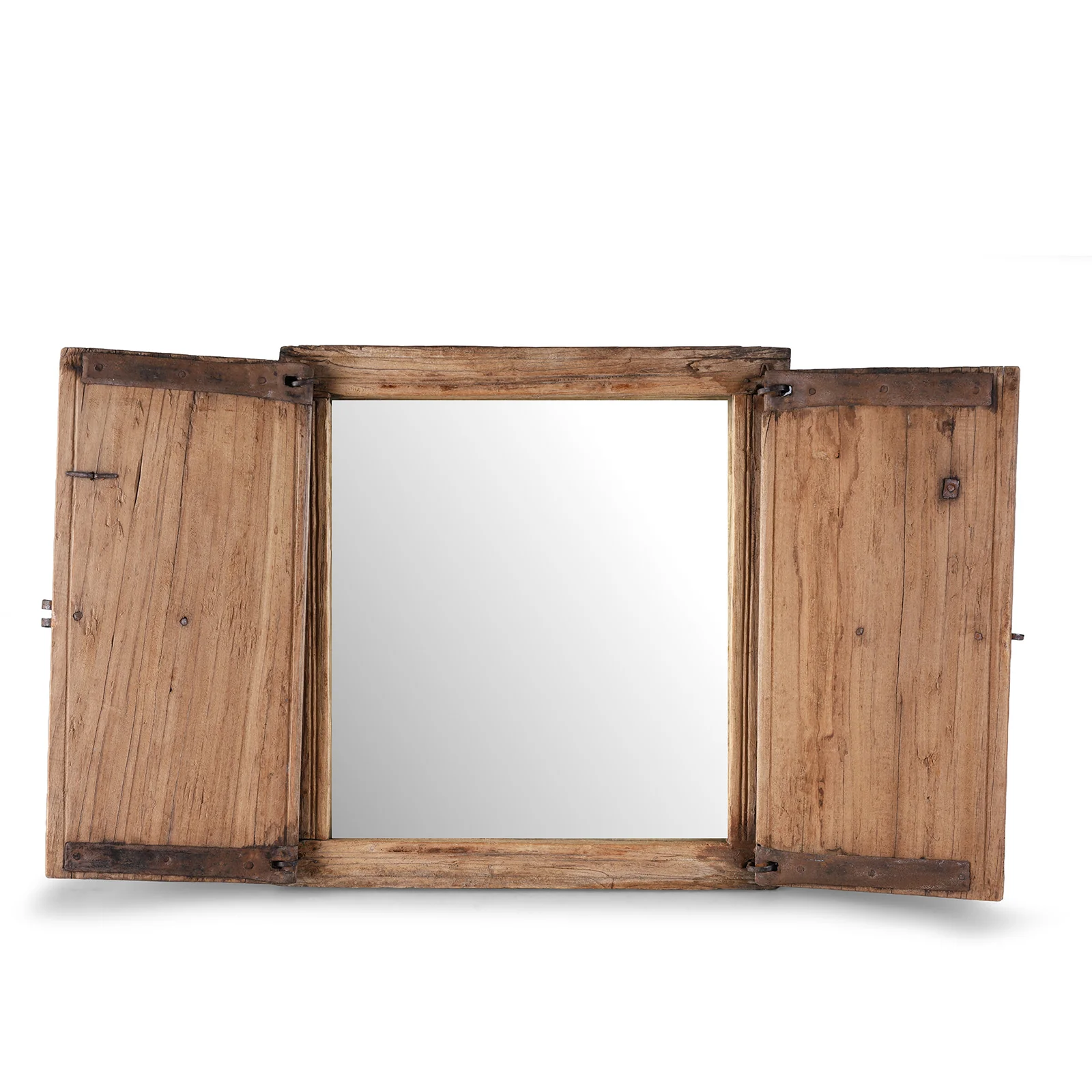 Bleached Teak Rajasthani Mirror - 19th Century - Image 2
