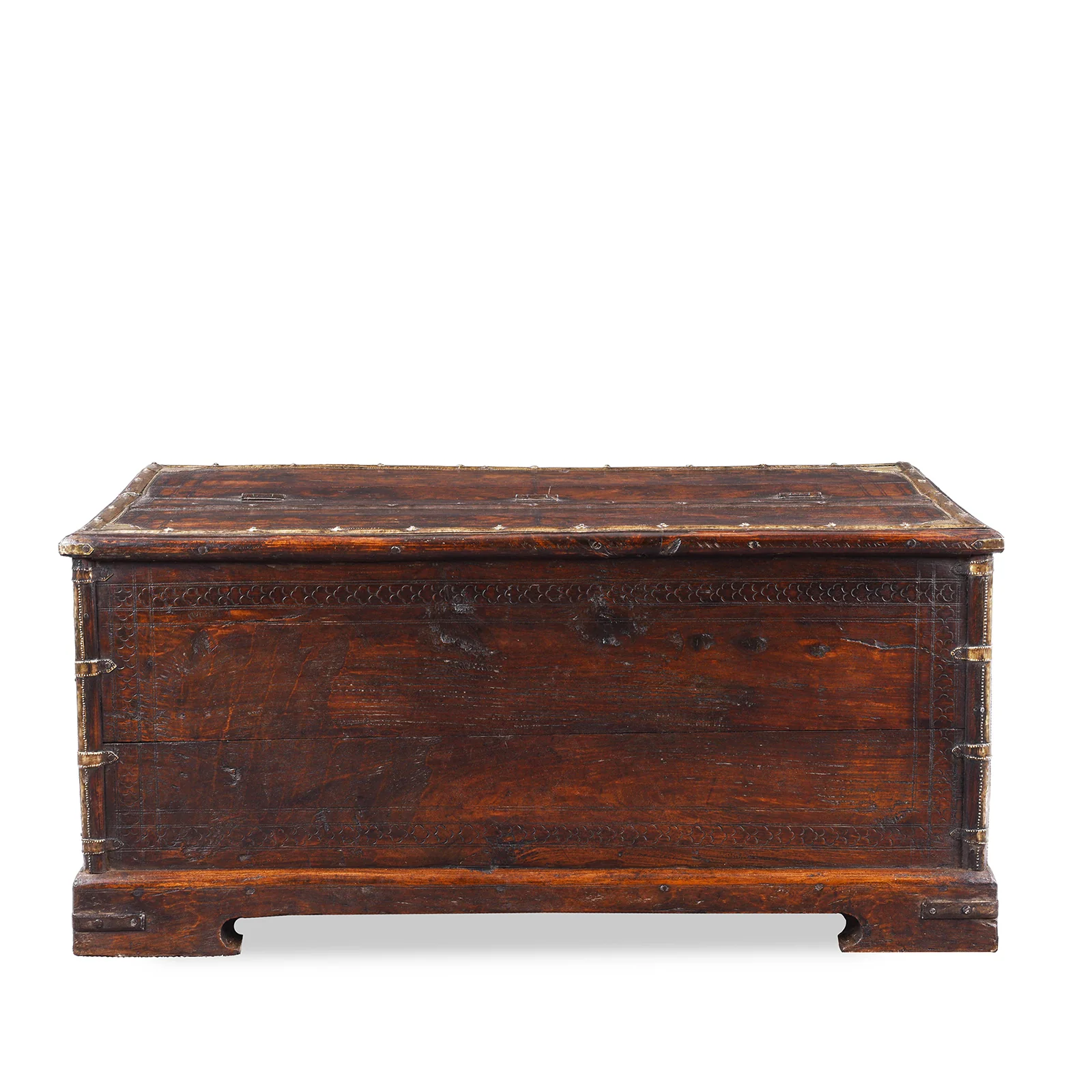Brass Bound Indian Sheesham Chest - Early 19th Century - Image 12