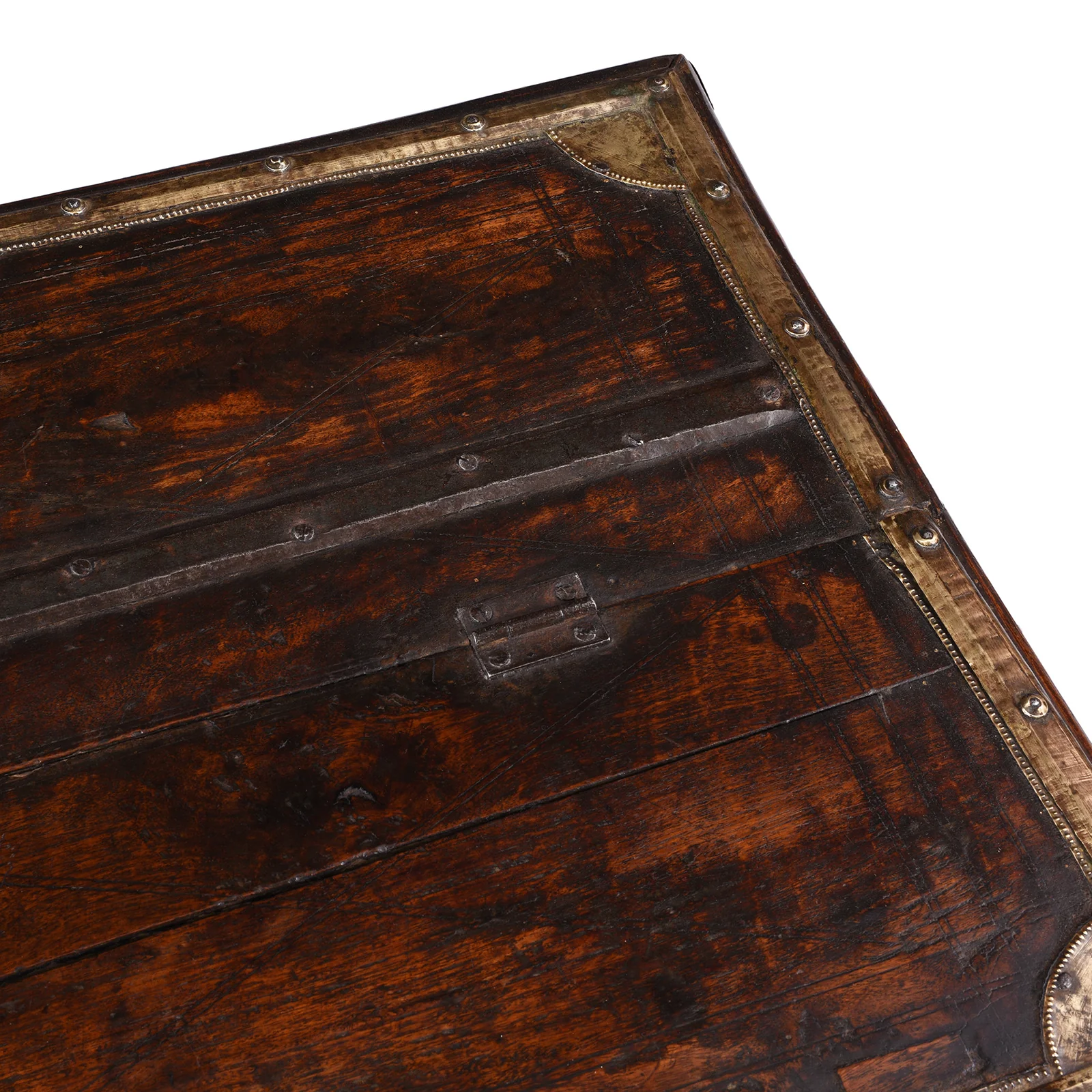 Brass Bound Indian Sheesham Chest - Early 19th Century - Image 8