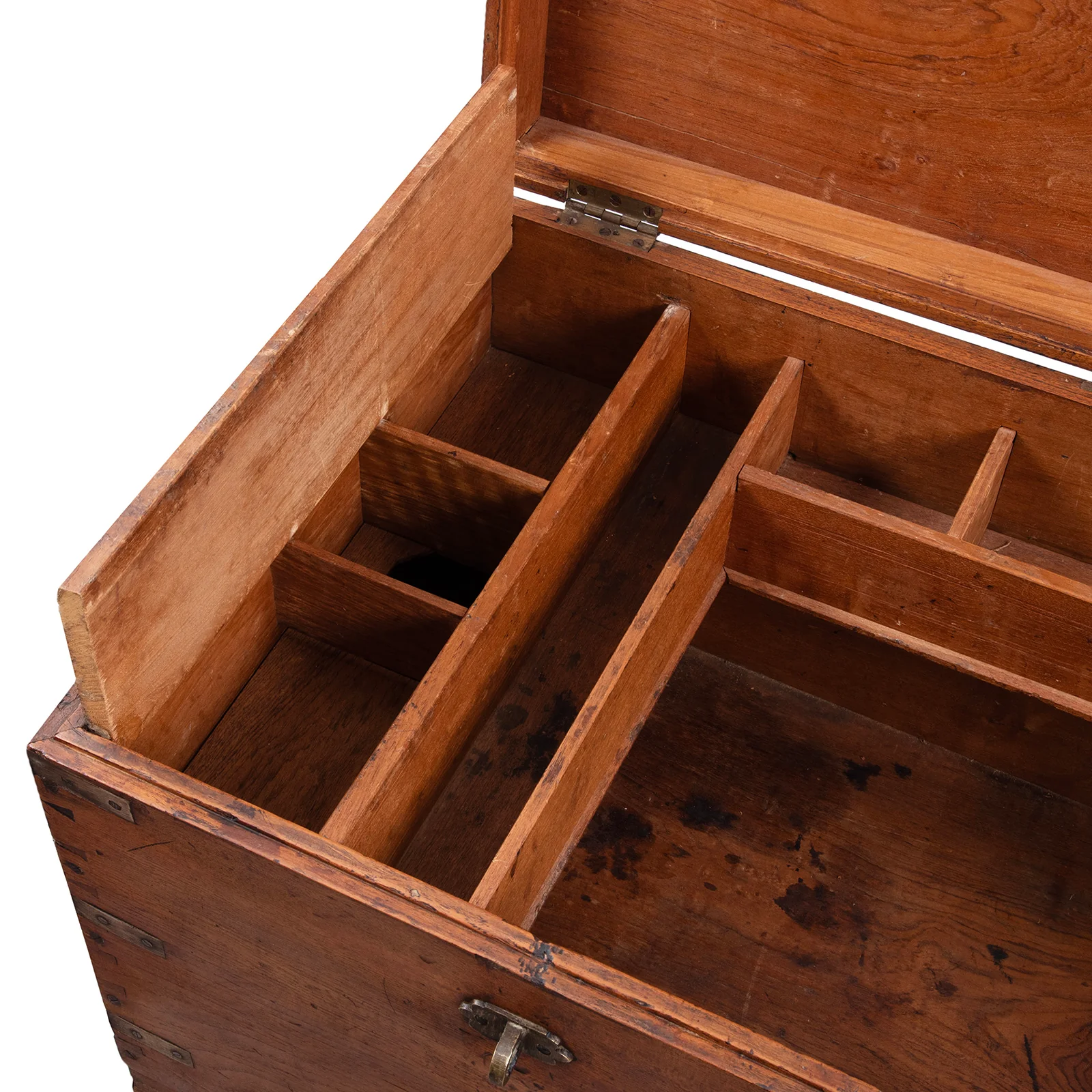 Burmese Brass Bound Military Chest - 19thC - Image 6