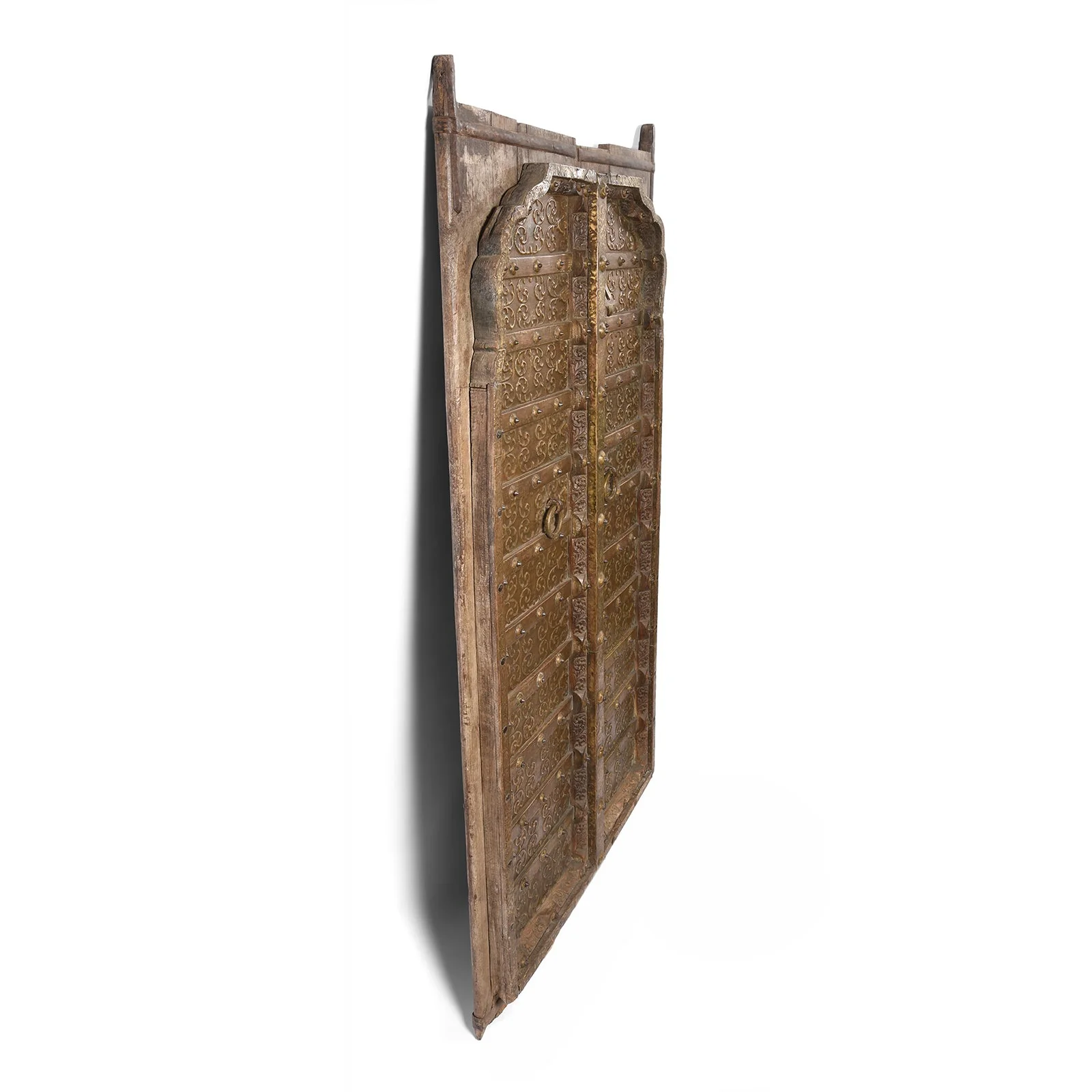 Indian Brass Bound Door From Rajasthan - 19thC - Image 4