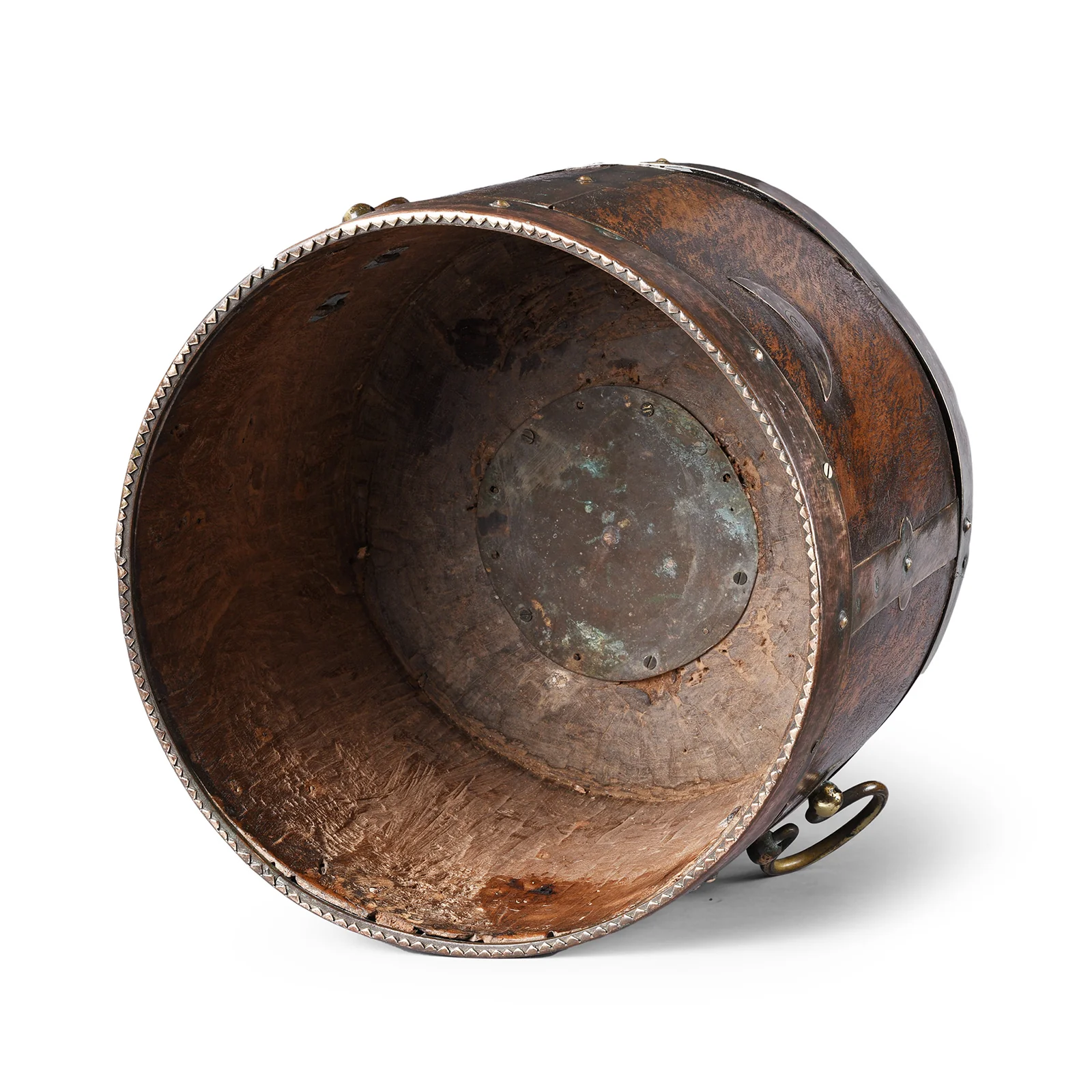 Brass Bound Jackfruit Grain Measure From Kerala - 19th Century - Image 3