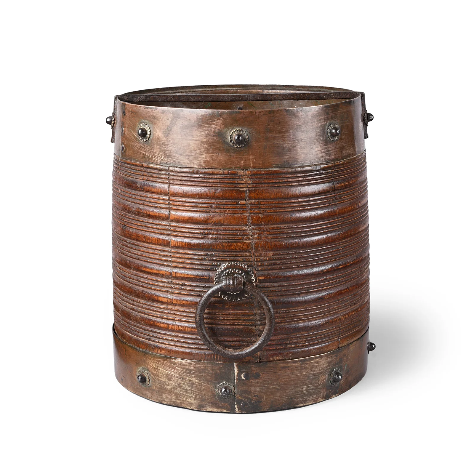 Brass Bound South Indian Grain Measure - 19th Century