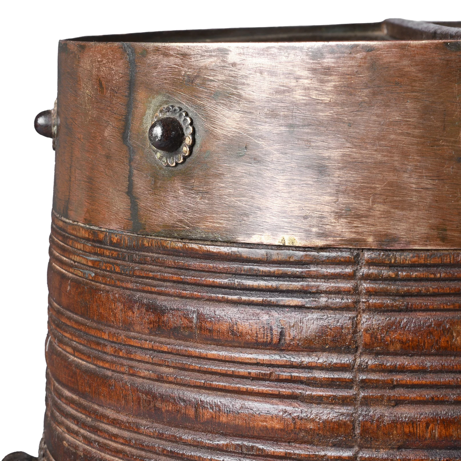 Brass Bound South Indian Grain Measure - 19th Century - Image 2