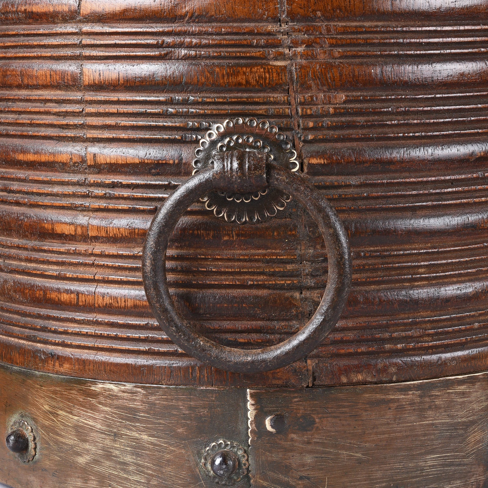 Brass Bound South Indian Grain Measure - 19th Century - Image 5