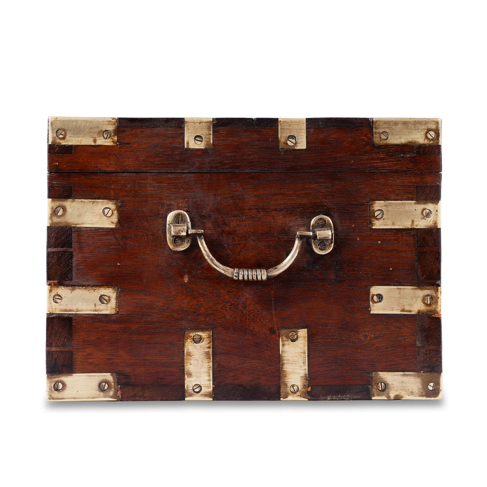 Brass Bound Indian Jewellery Box - 19th Century - Image 5