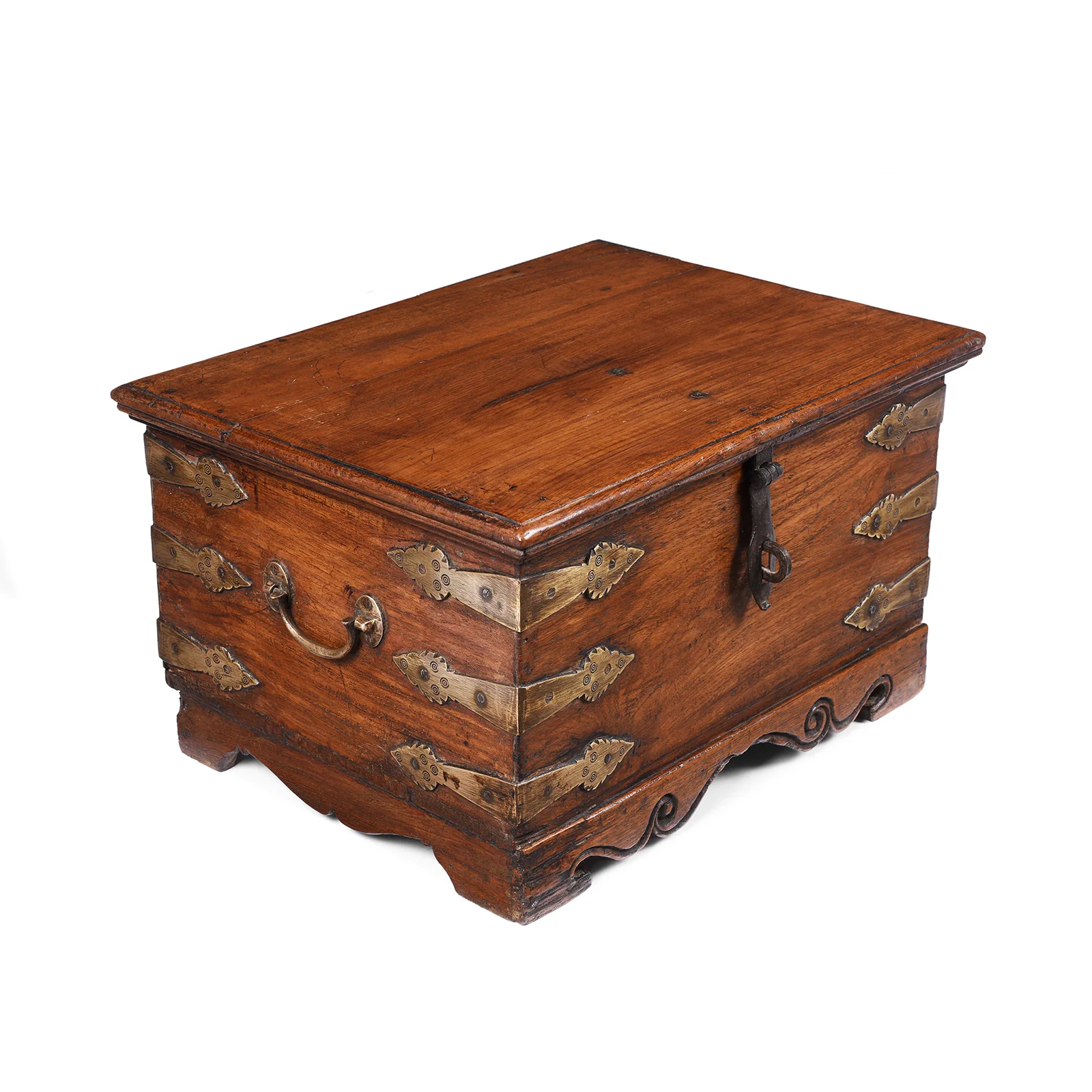 Brass Bound Jewellery Box From Kutch - 19th Century - Image 3