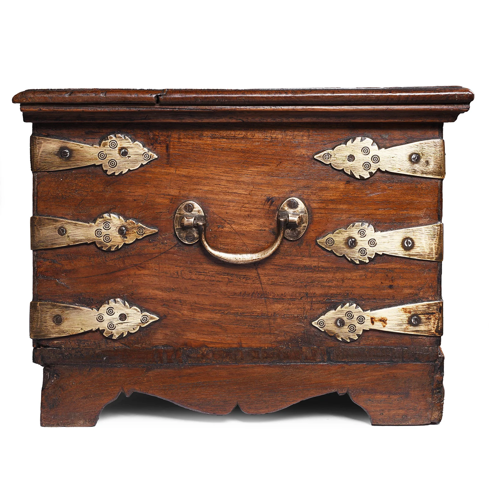 Brass Bound Jewellery Box From Kutch - 19th Century - Image 7