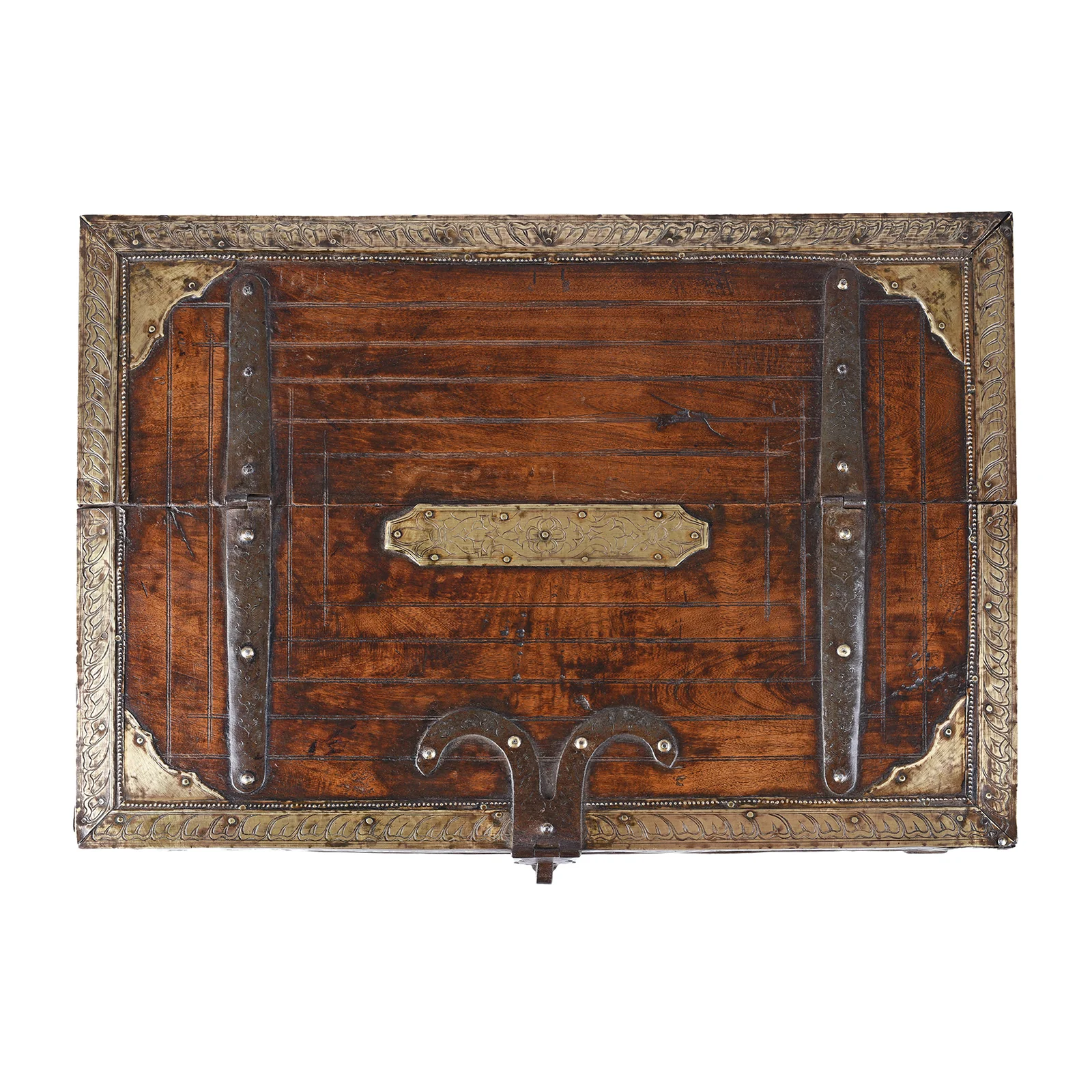 Brass Bound Indian Merchants Box - 19th Century - Image 2
