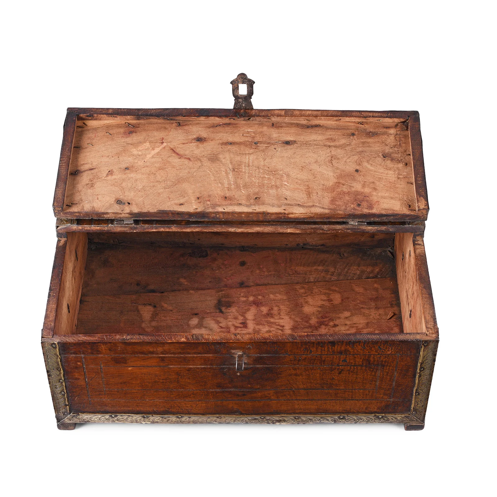 Brass Bound Indian Merchants Box - 19th Century - Image 3
