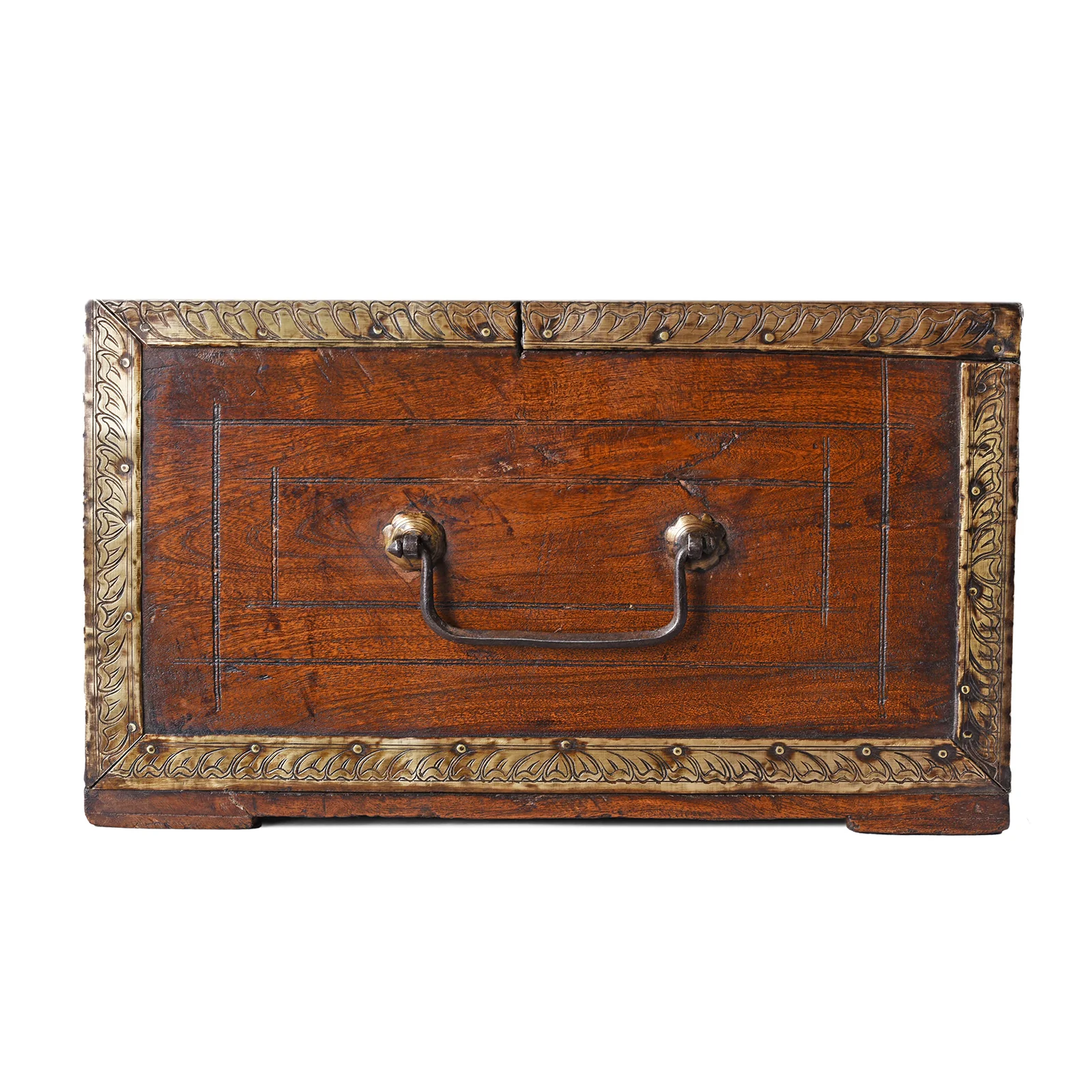 Brass Bound Indian Merchants Box - 19th Century - Image 6