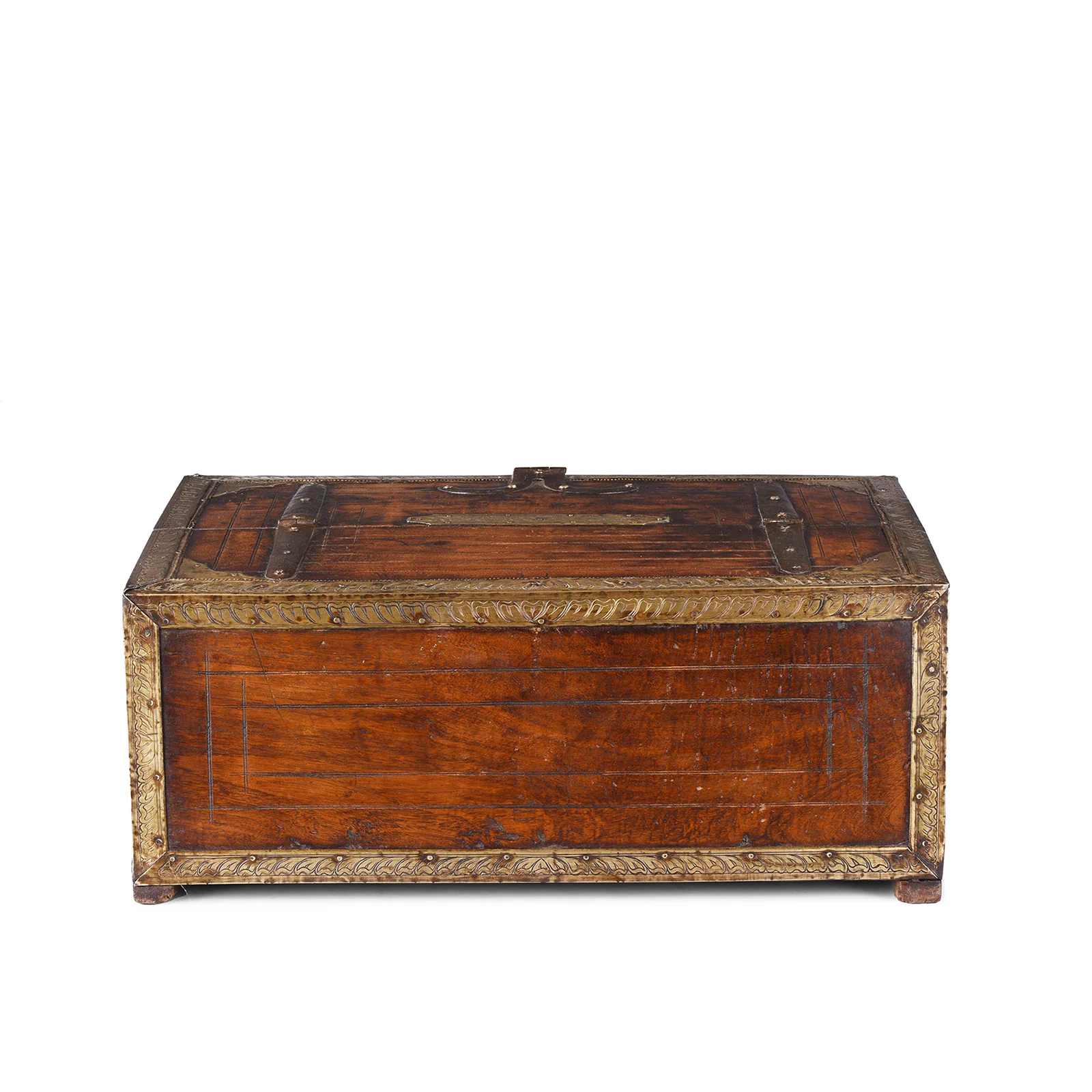 Brass Bound Indian Merchants Box - 19th Century - Image 8
