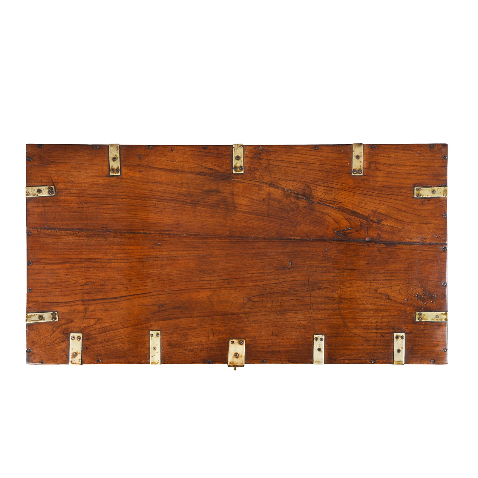 Brass Bound Teak Military Chest - 19th Century - Image 6