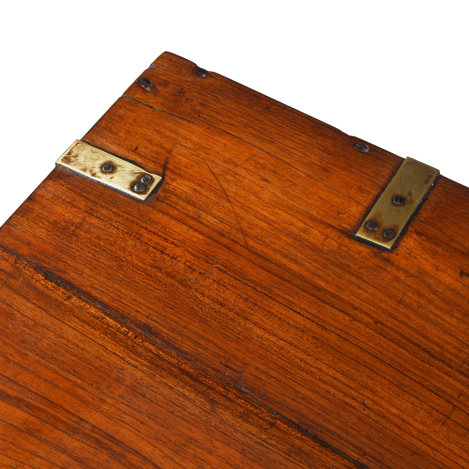 Brass Bound Teak Military Chest - 19th Century - Image 7