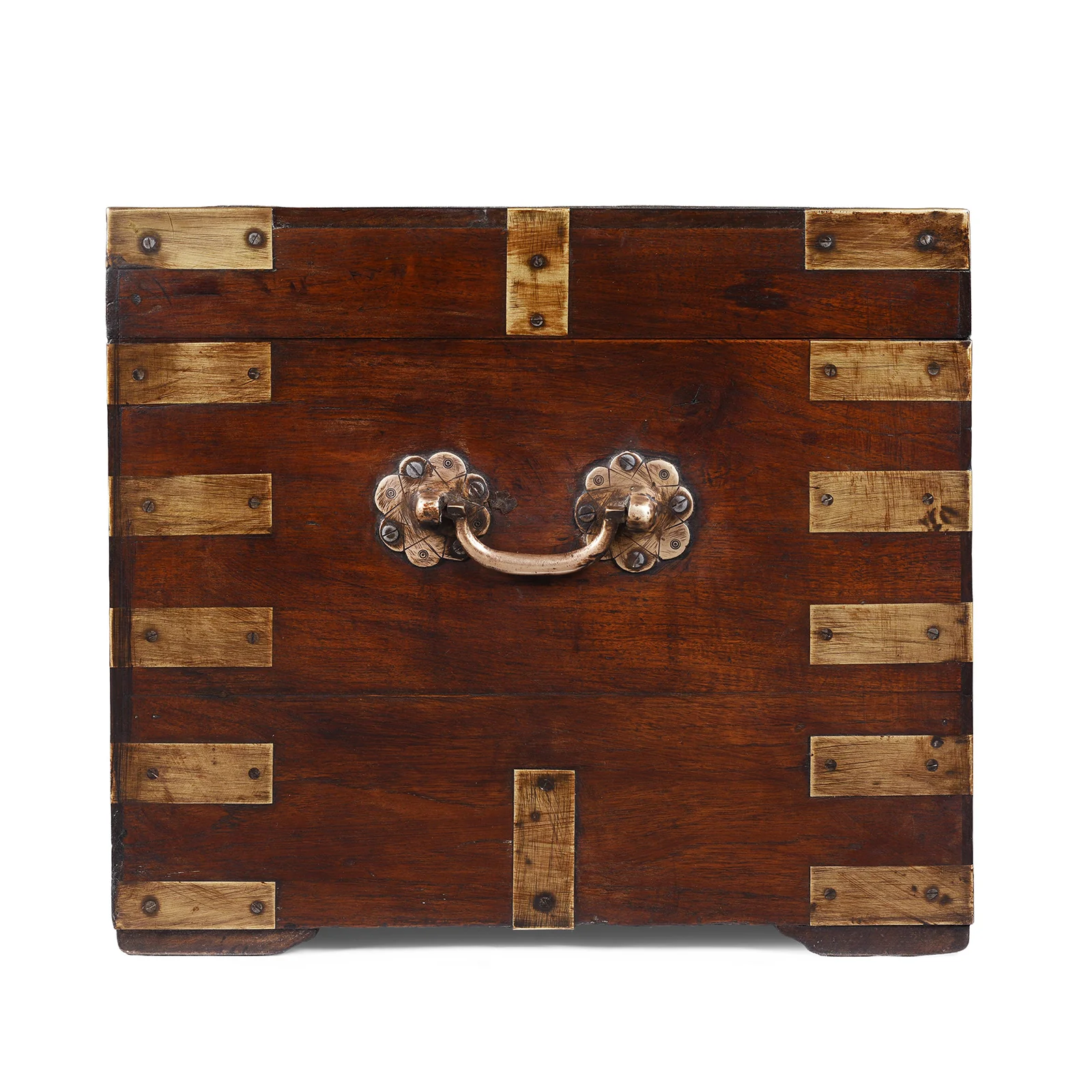 Brass Bound Teak Military Chest - 19th Century - Image 10